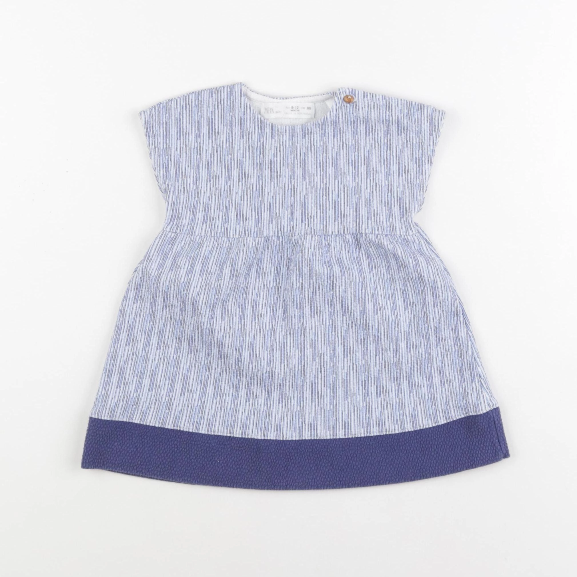 Zara - robe bleu - 9/12 mois