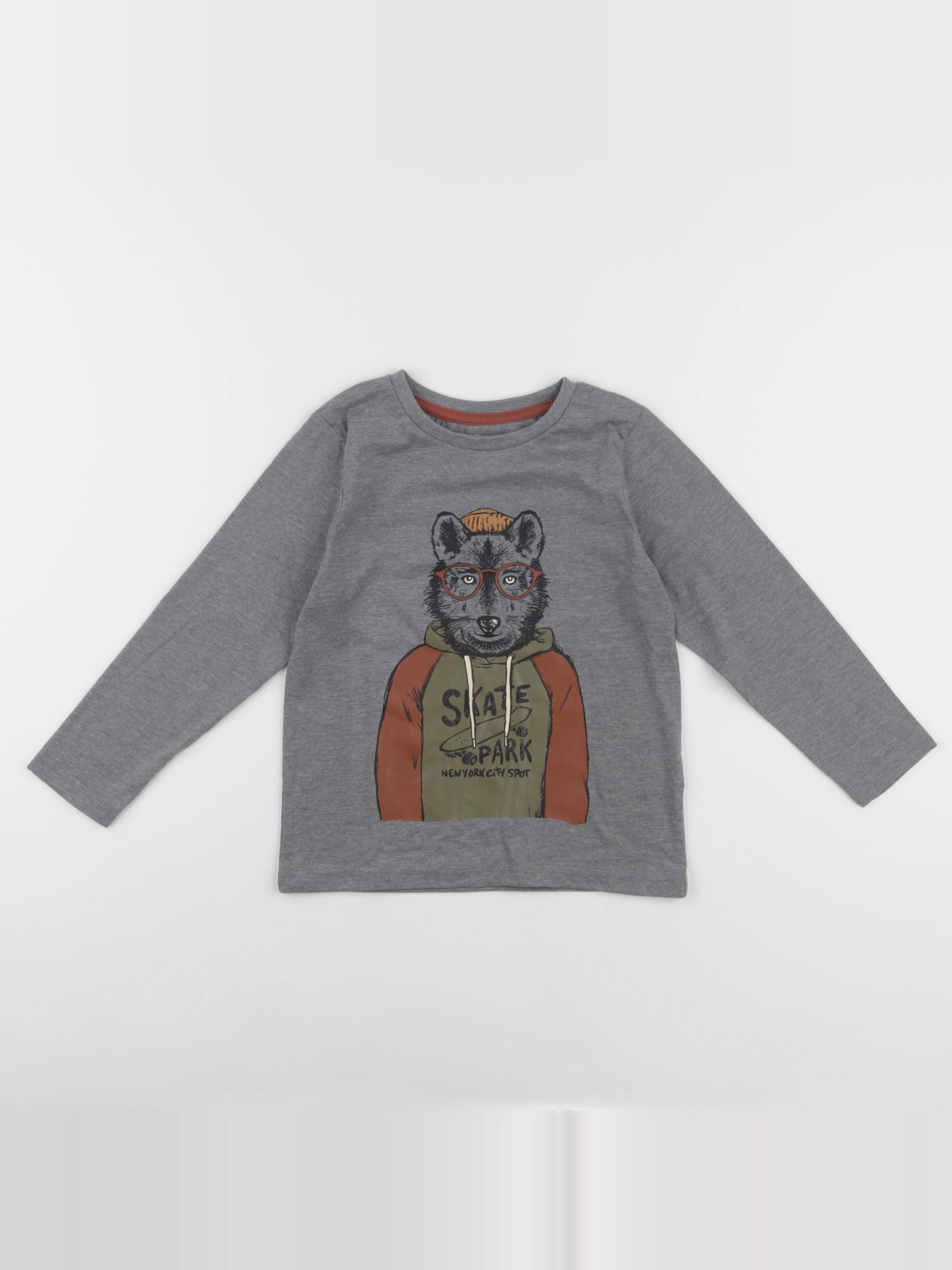 Vertbaudet - tee-shirt bleu - 6 ans