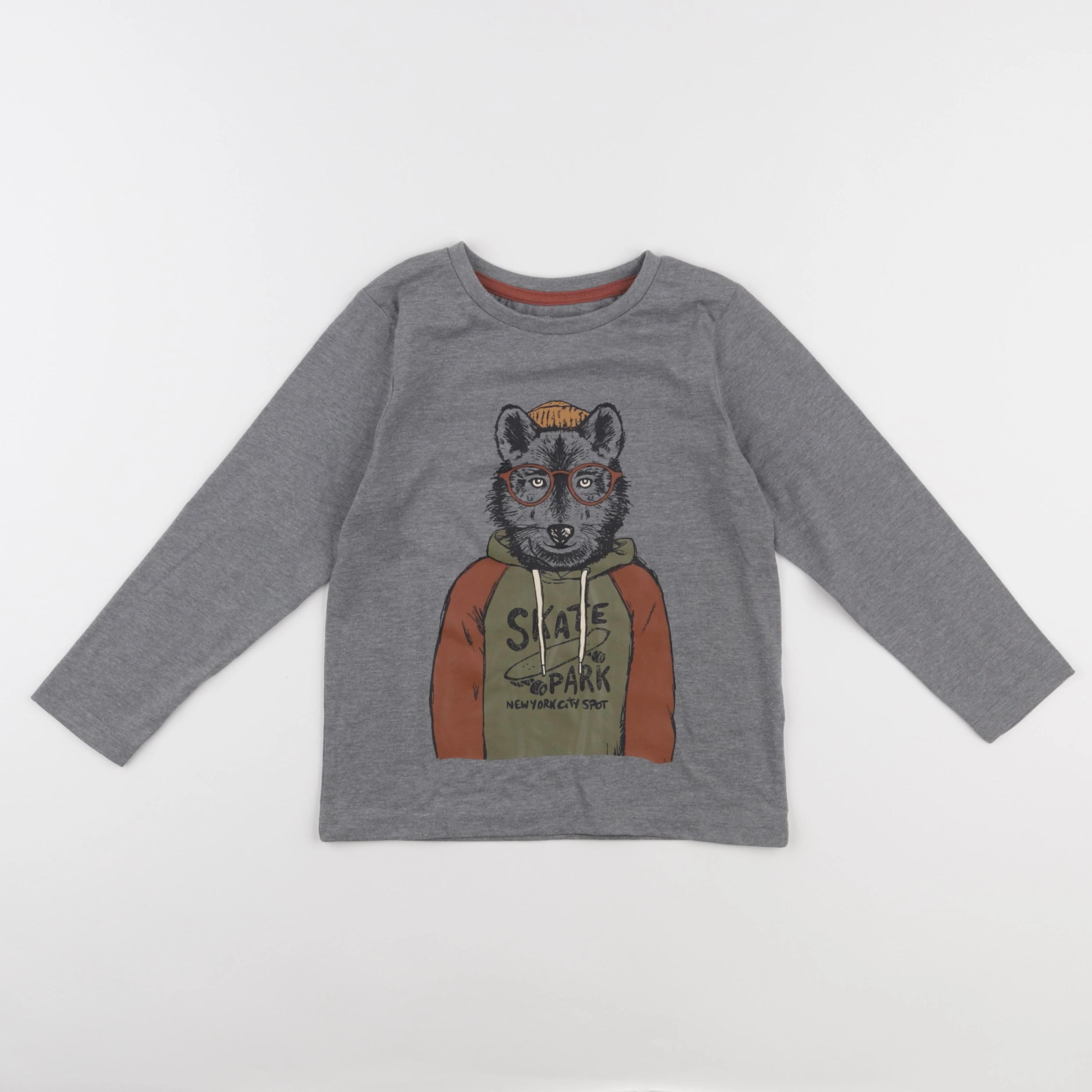 Vertbaudet - tee-shirt bleu - 6 ans