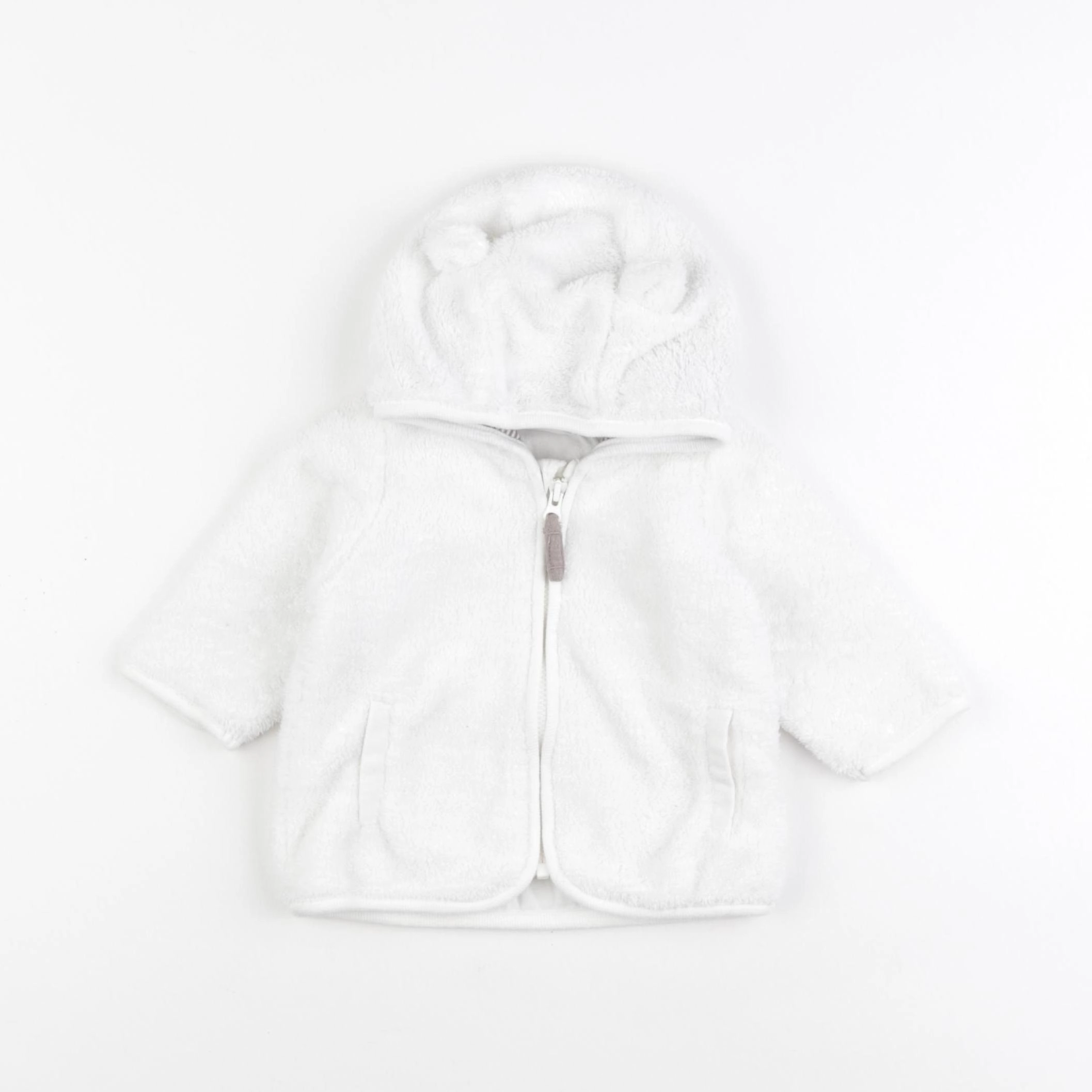H&M - gilet blanc - 3/6 mois