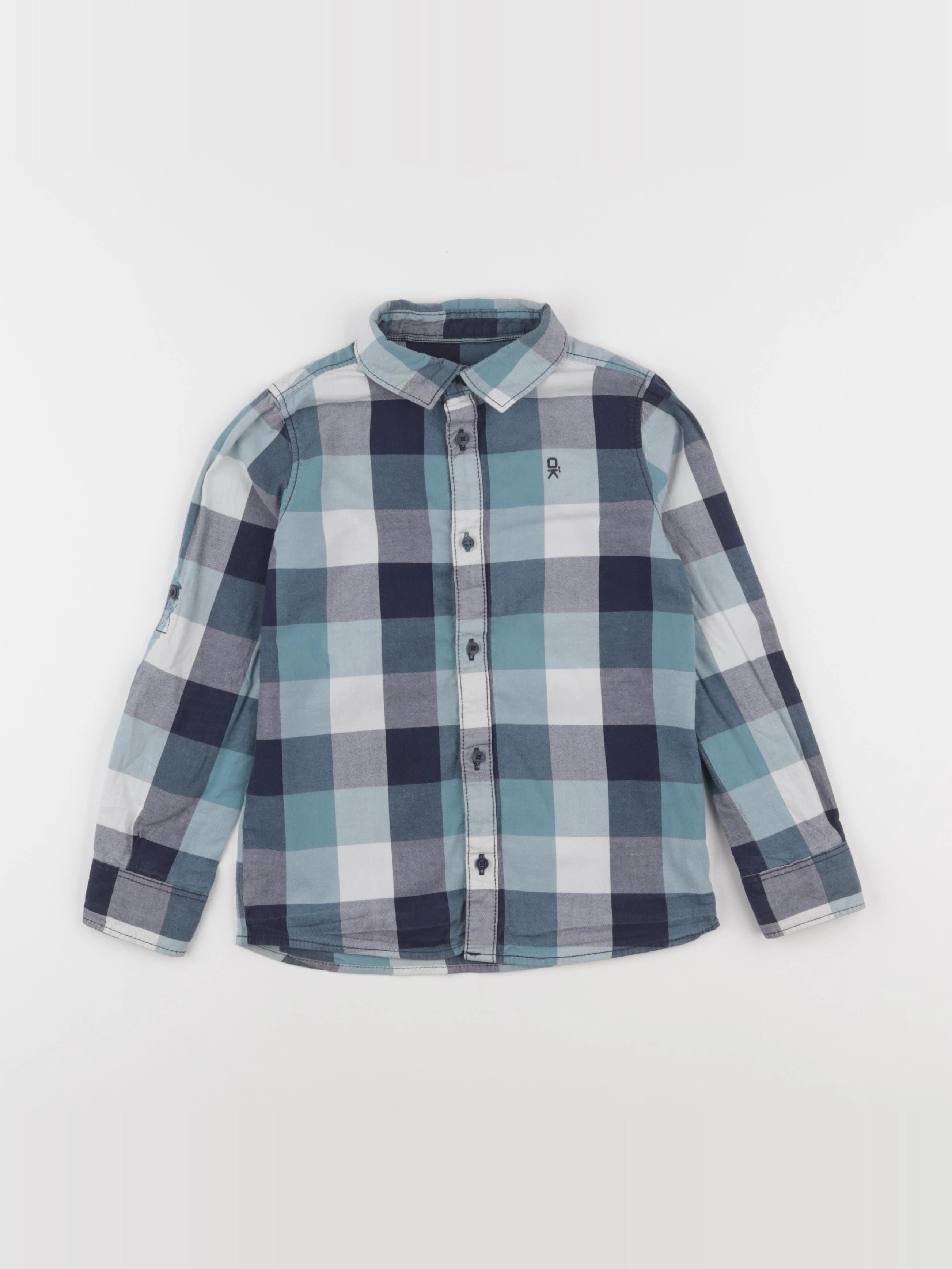 Okaidi - chemise bleu - 6 ans