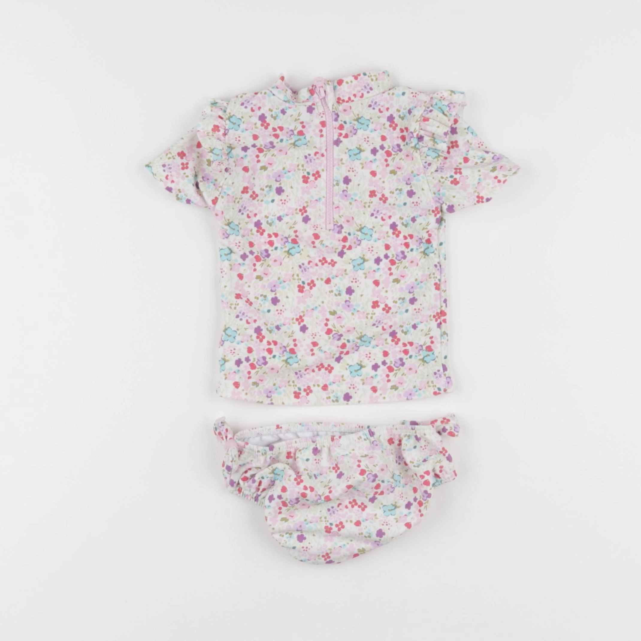 Vertbaudet - ensemble de bain multicolore - 3/6 mois