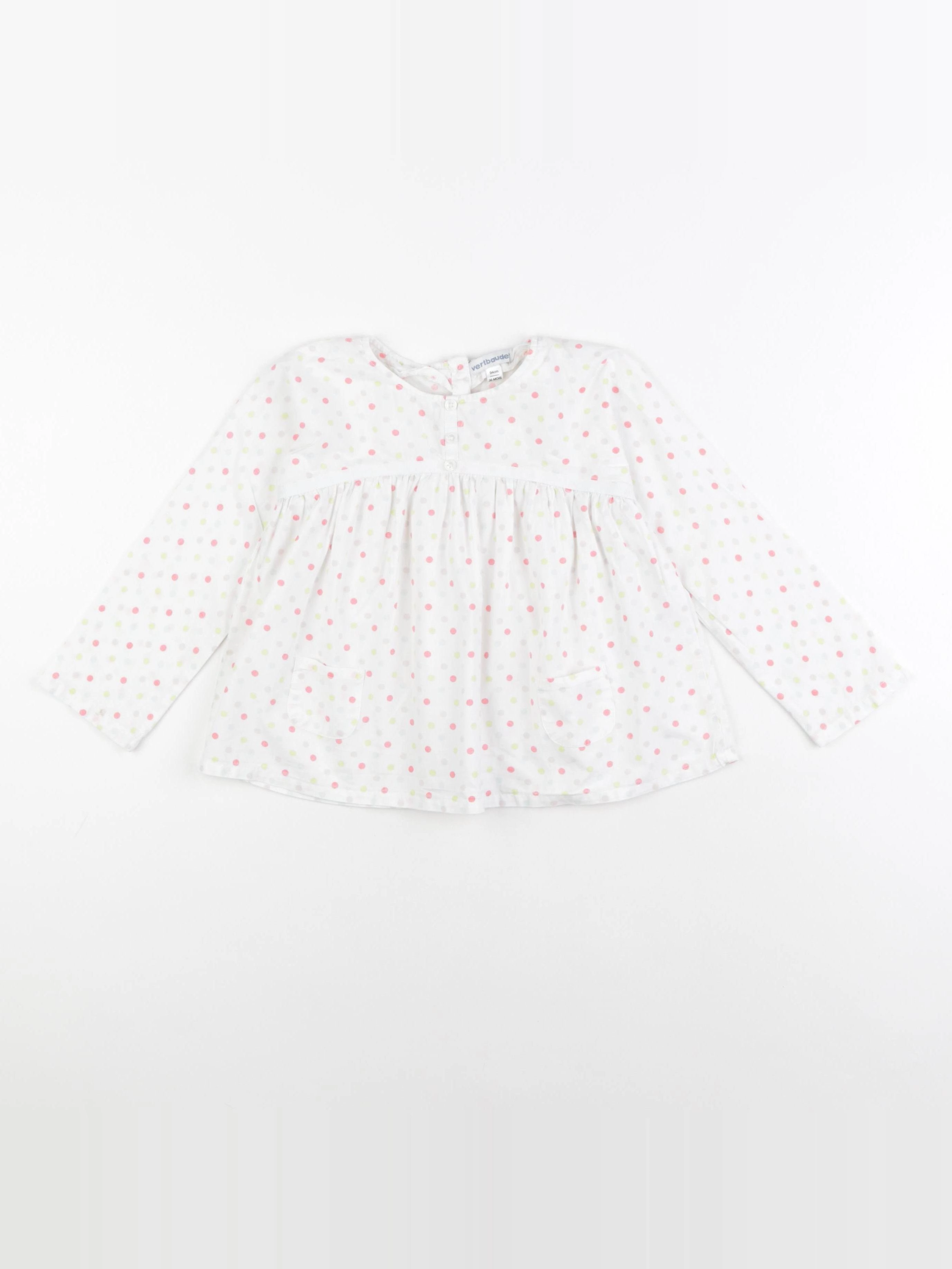 Vertbaudet - blouse blanc - 36 mois