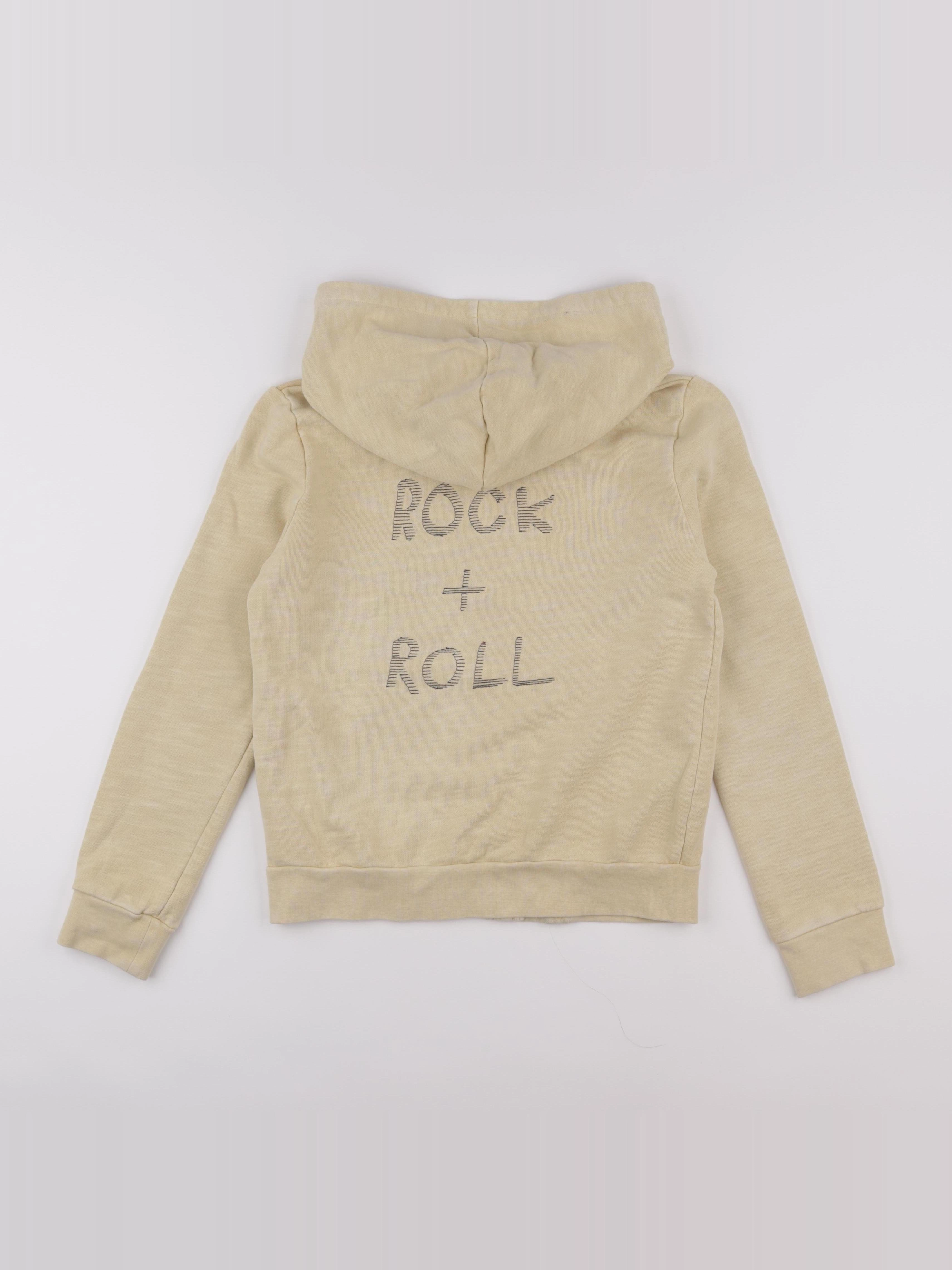 IKKS - sweat imprimé au dos jaune - 12 ans