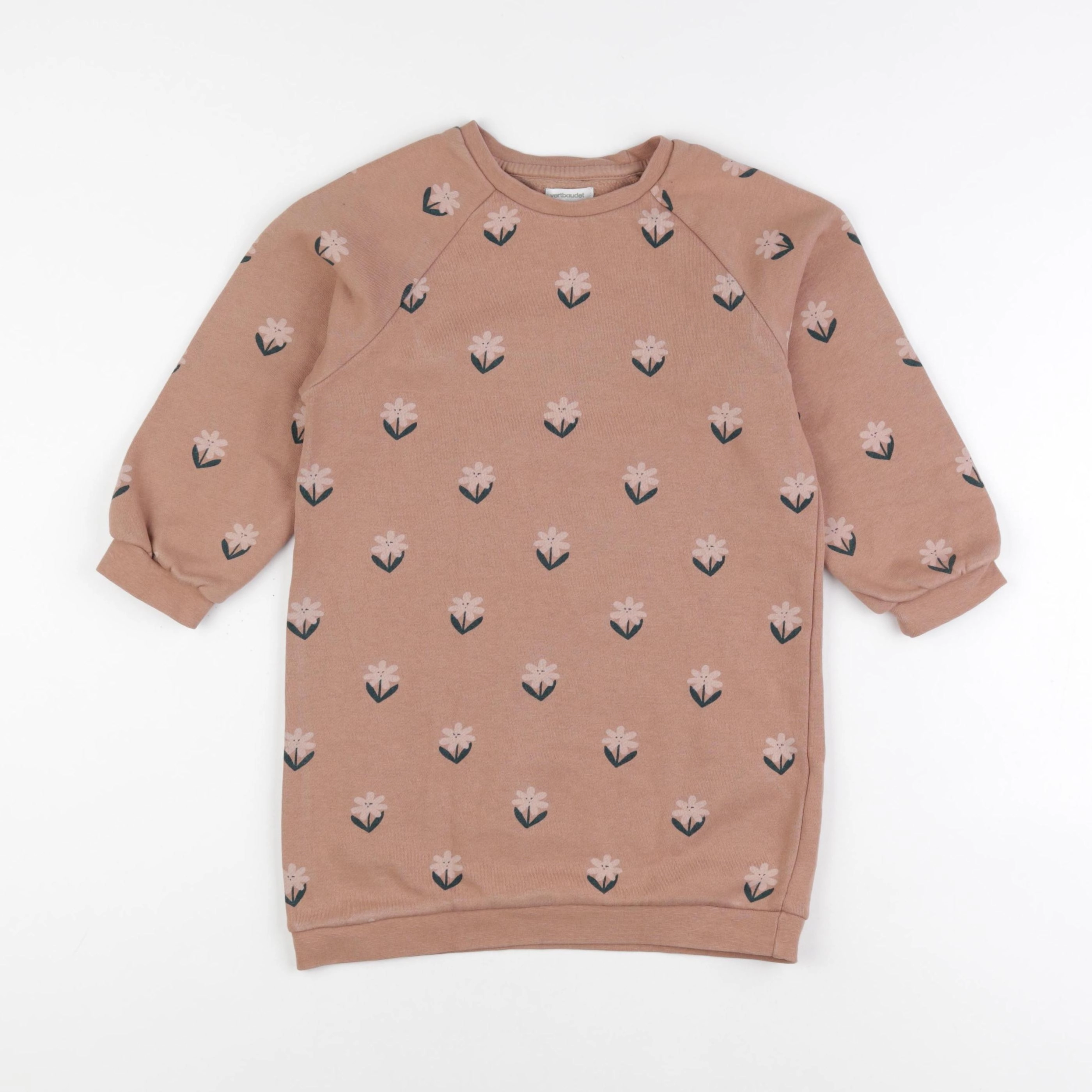 Vertbaudet - robe marron - 6 ans