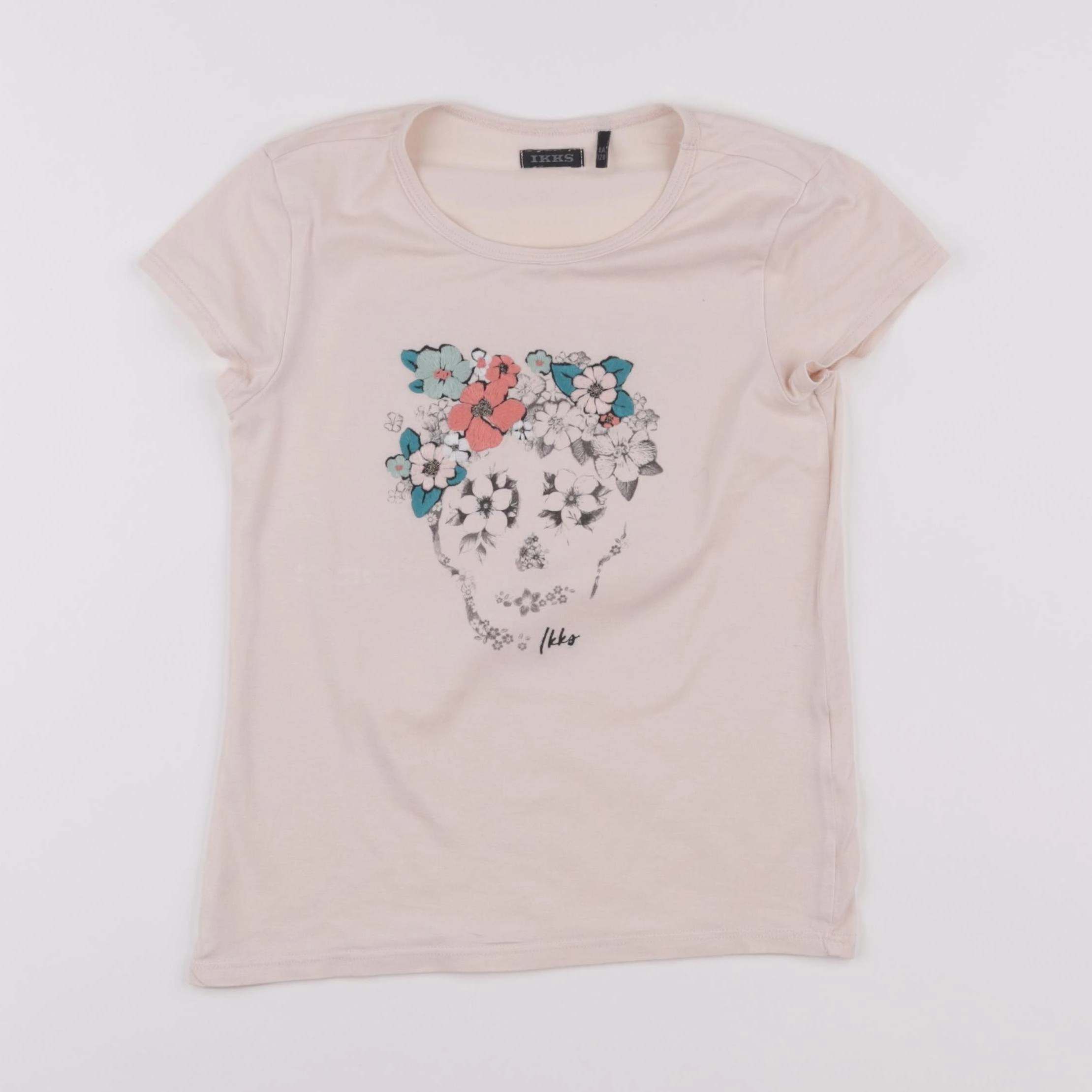 IKKS - tee-shirt rose - 8 ans