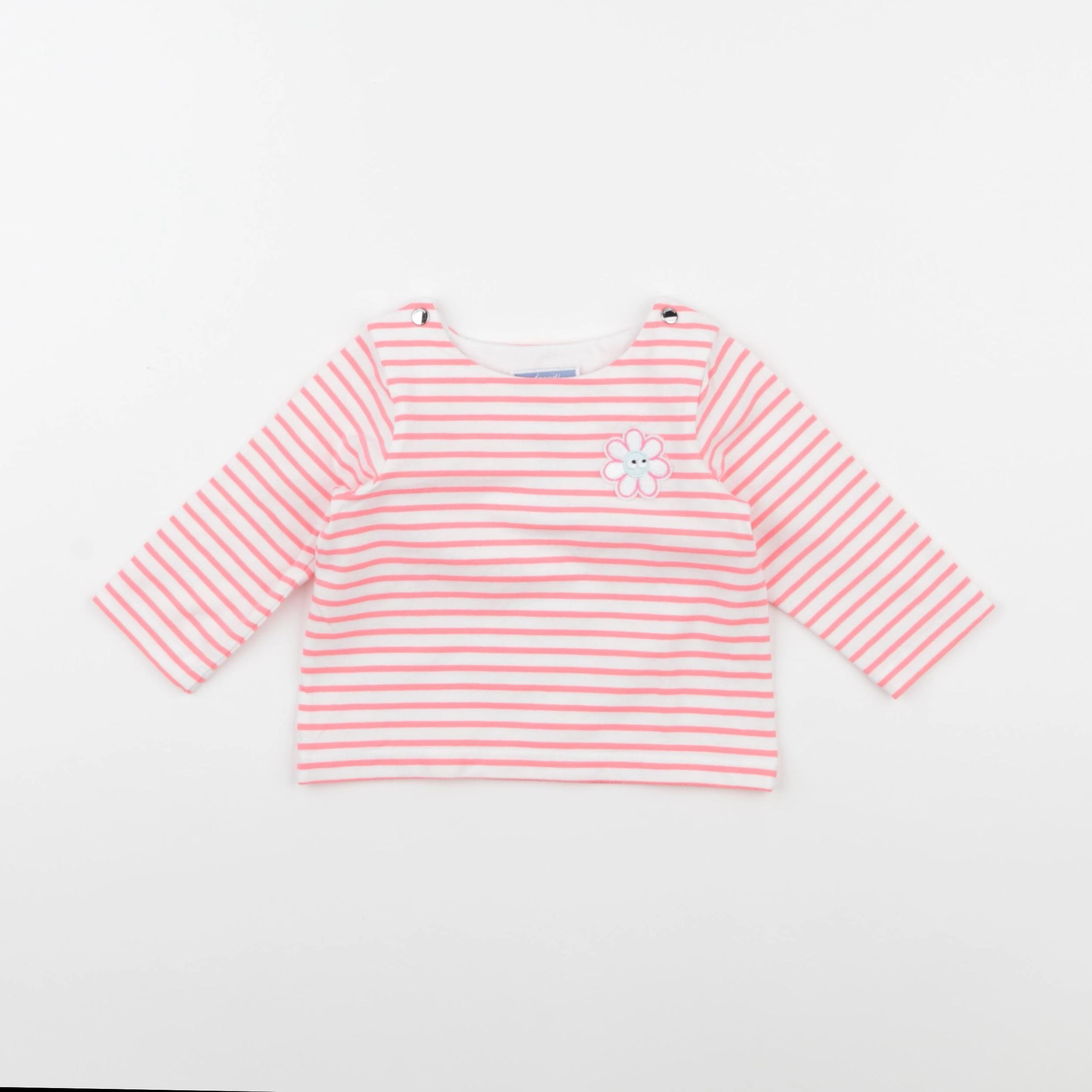 Jacadi - tee-shirt rose fluo - 6 mois