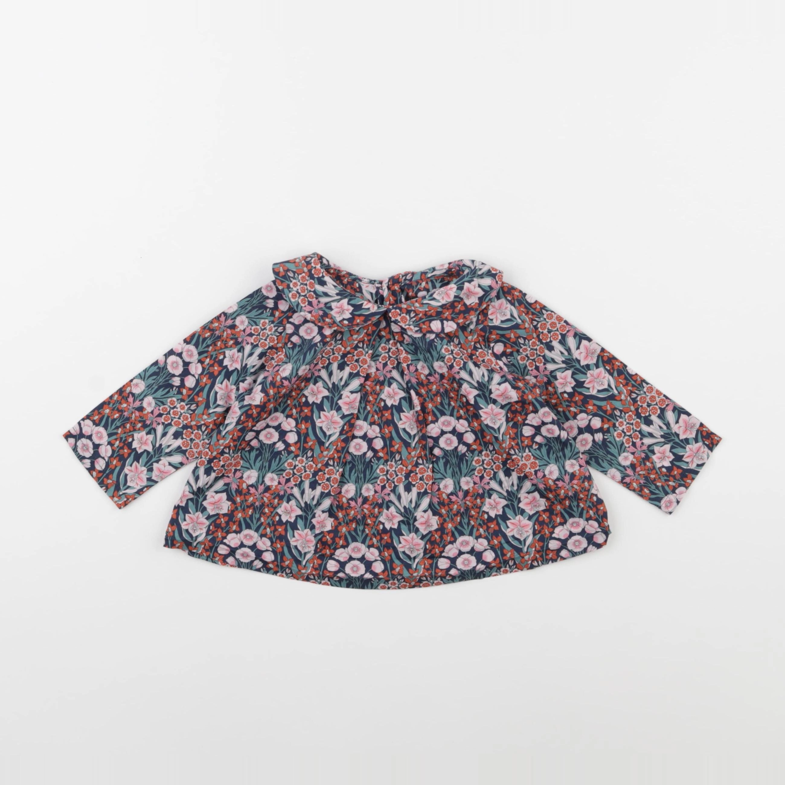 Jacadi - blouse rose, vert - 6 mois