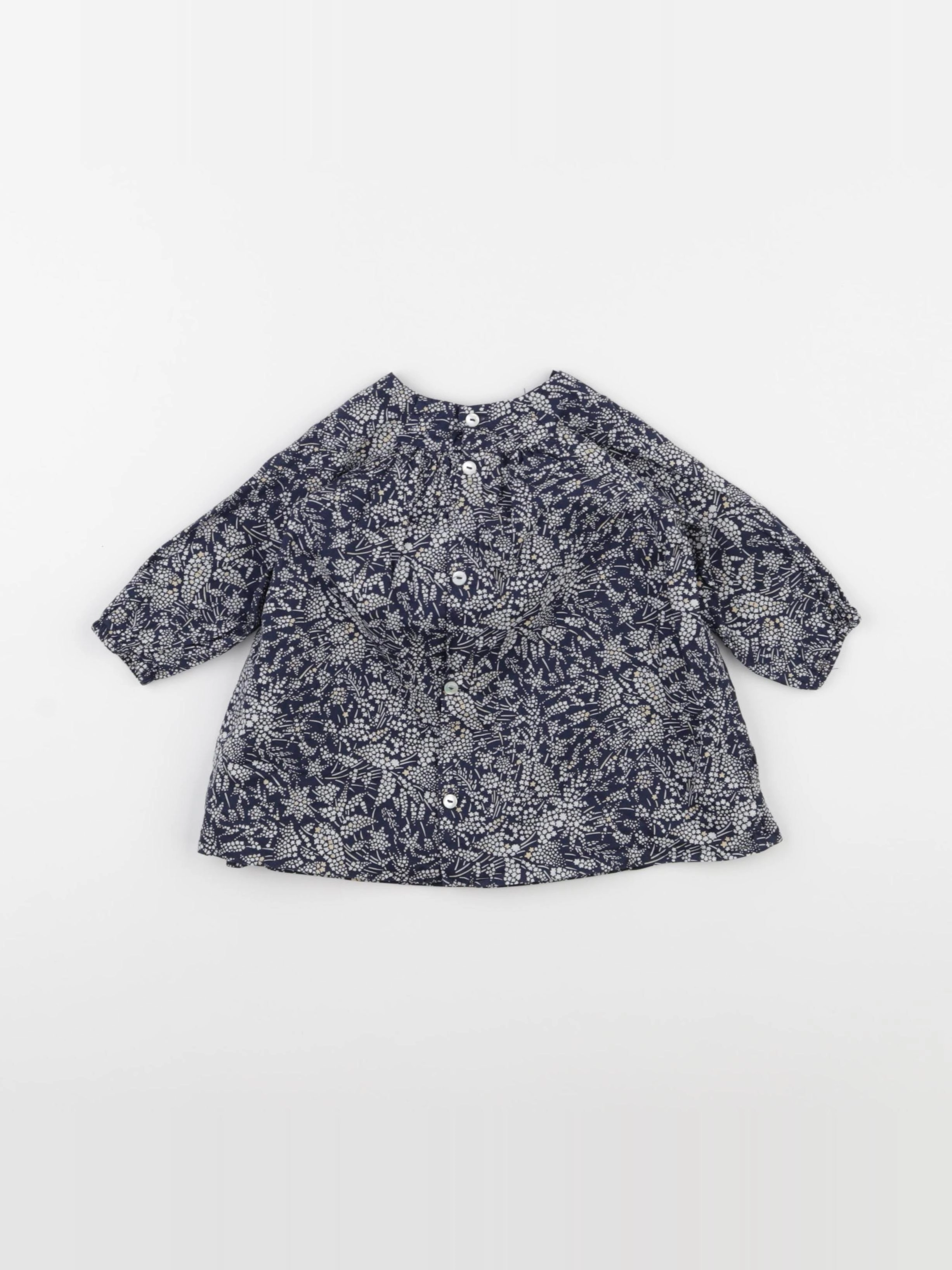 Jacadi - robe liberty bleu - 6 mois
