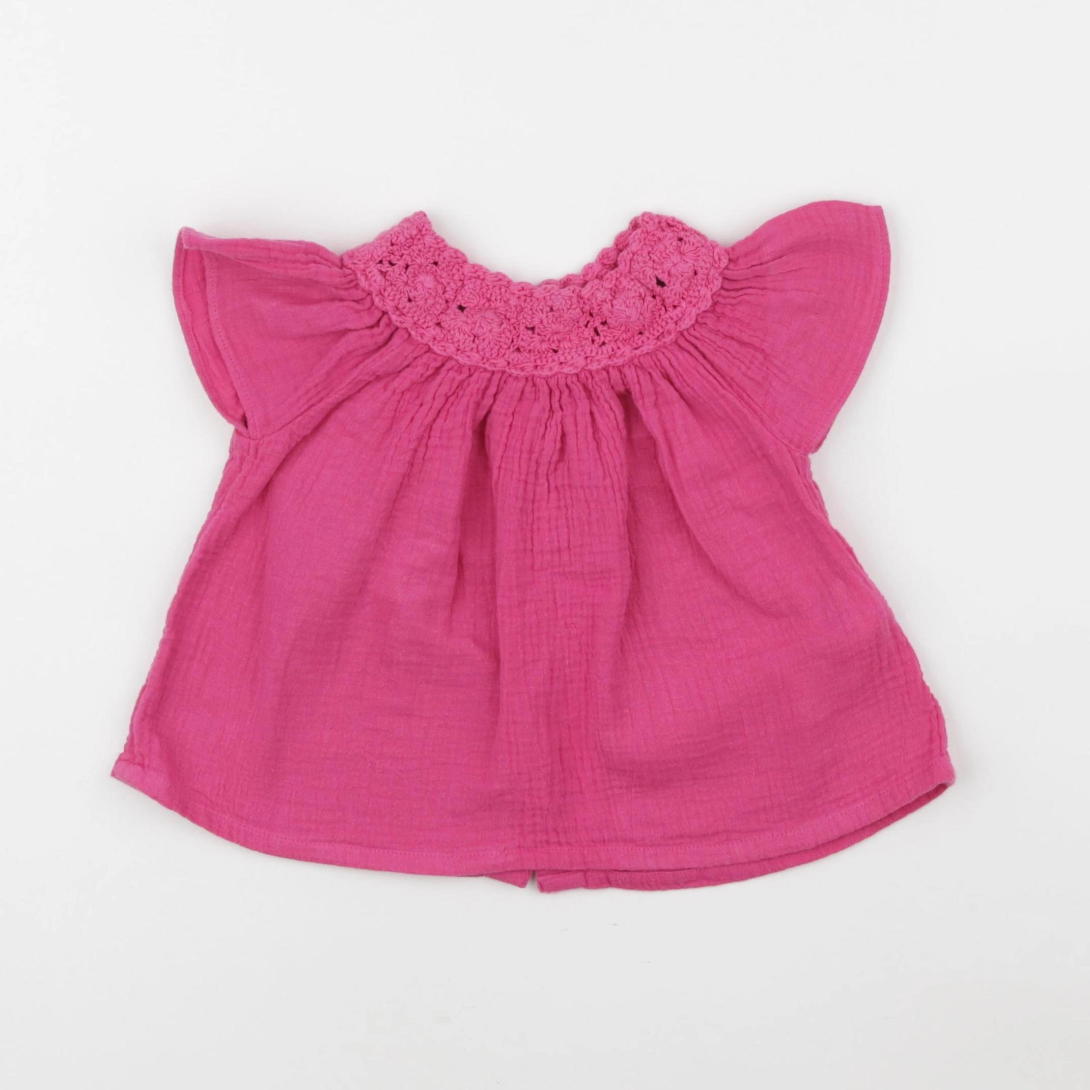 Vertbaudet - blouse rose - 18 mois