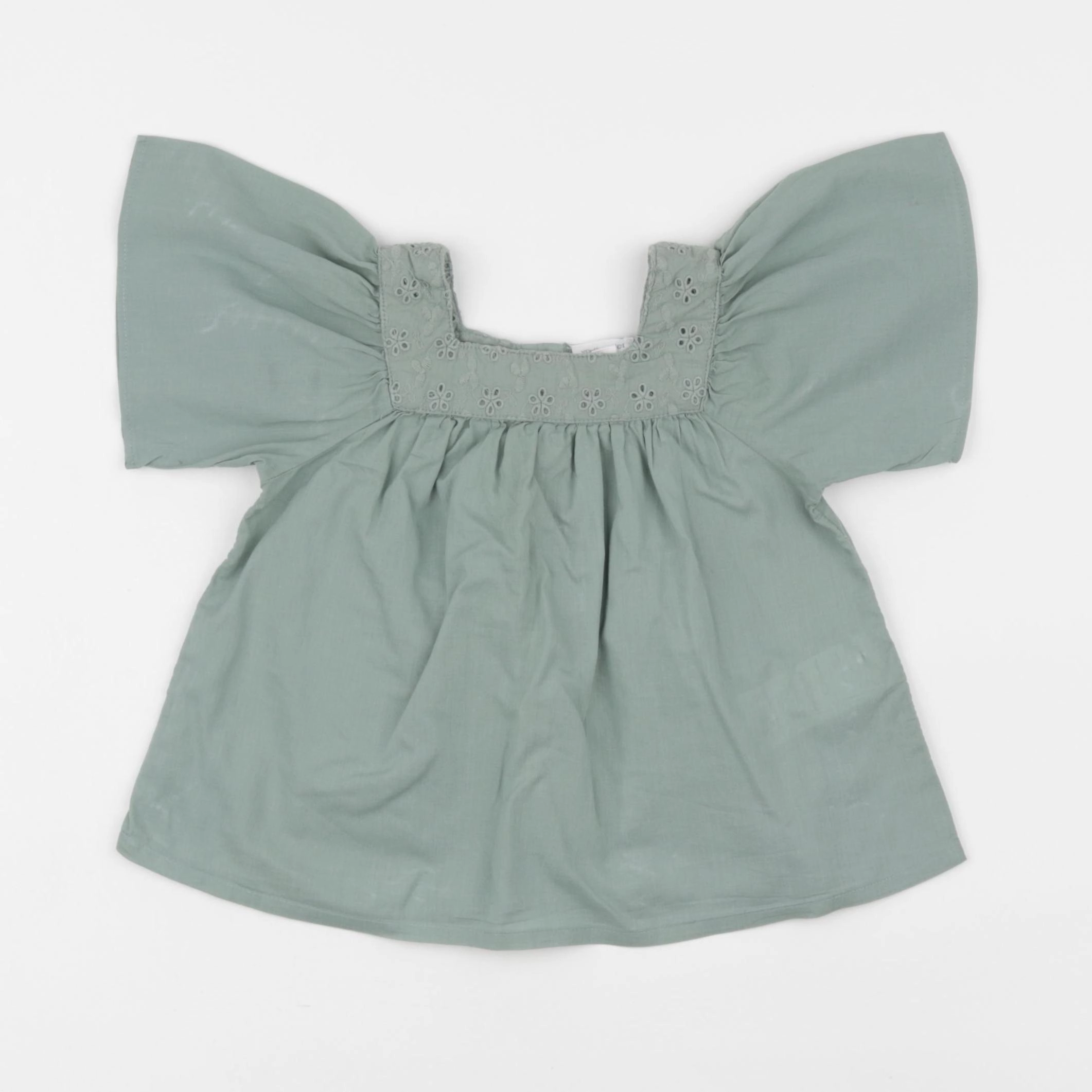 Vertbaudet - blouse vert - 18 mois