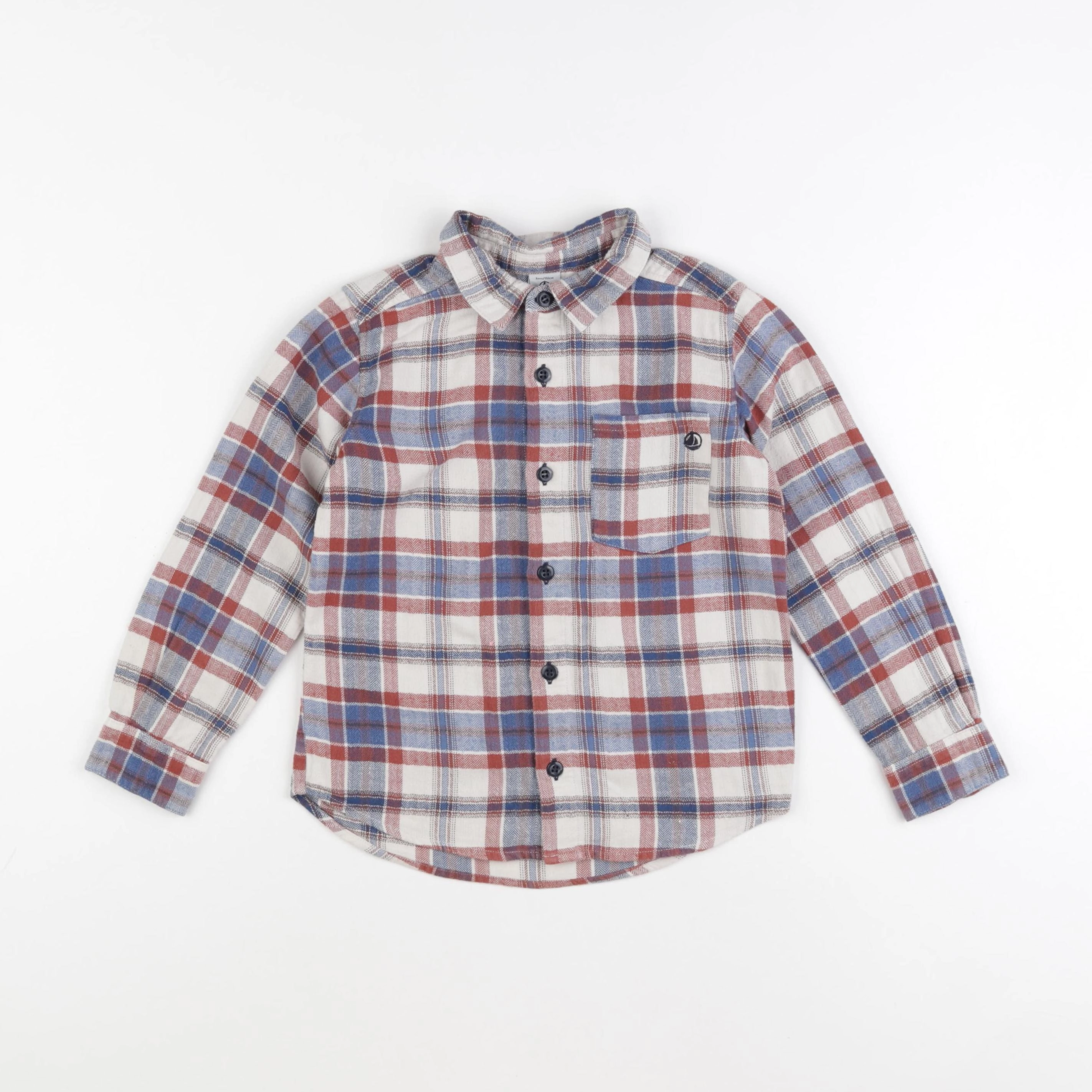 Petit Bateau - chemise multicolore - 6 ans