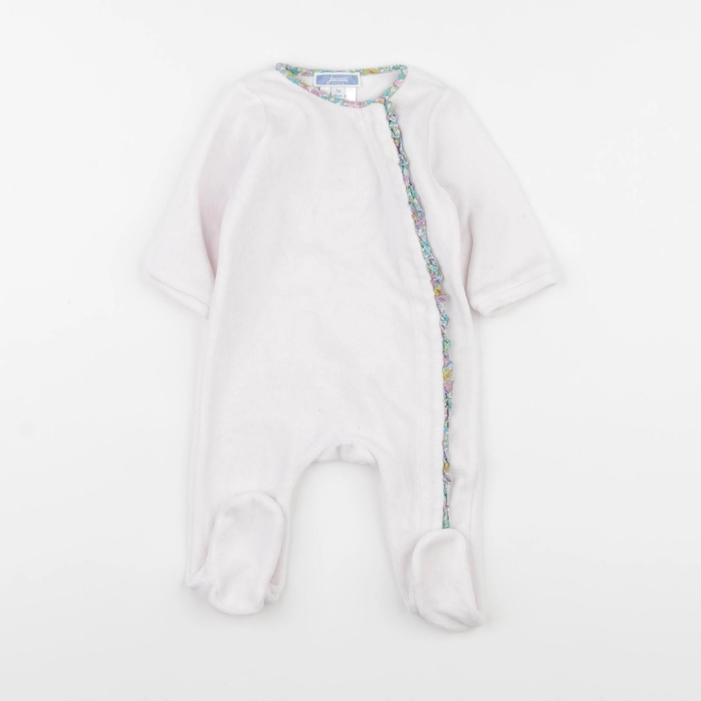 Jacadi - pyjama velours rose - 3 mois