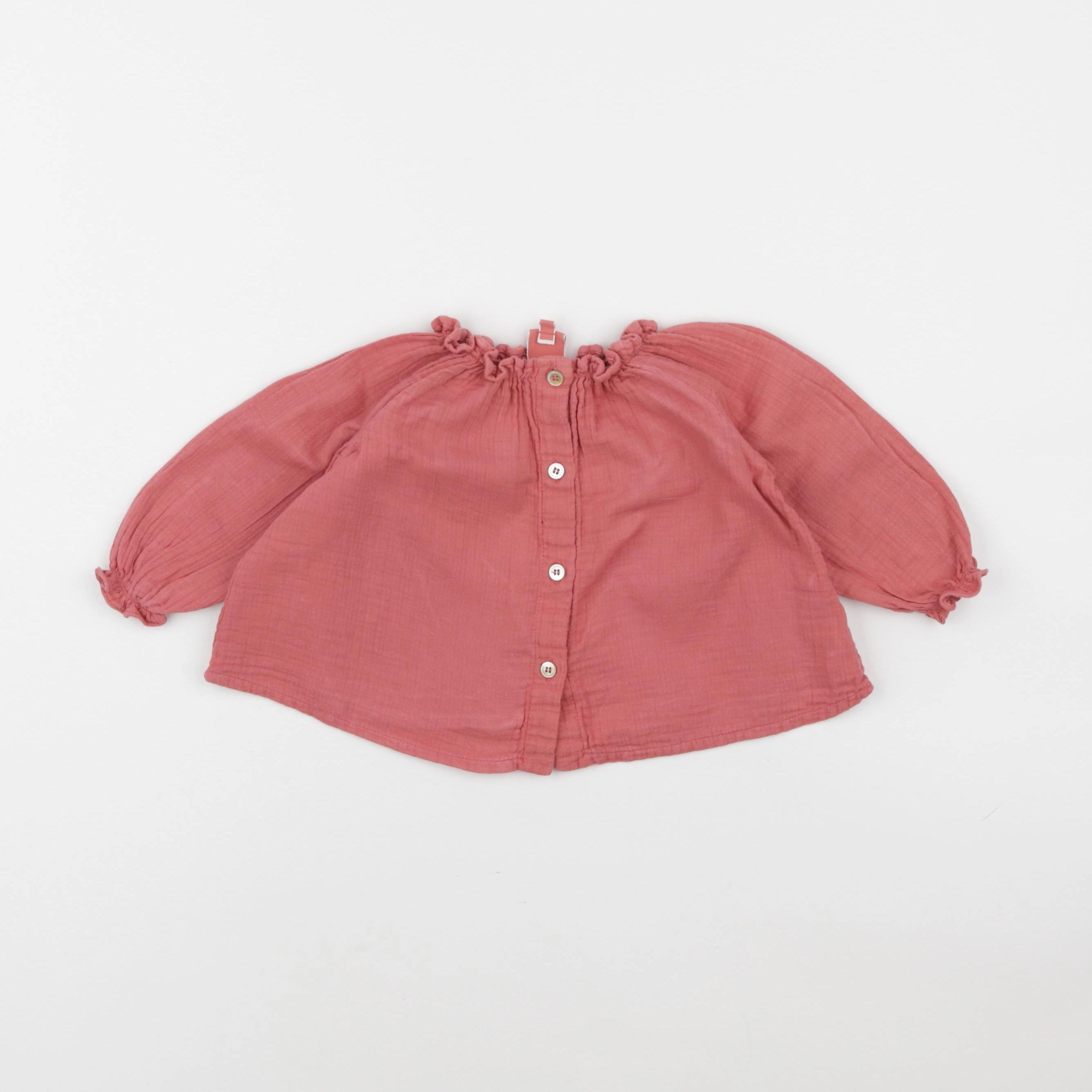 Bonton - blouse rose - 6 mois