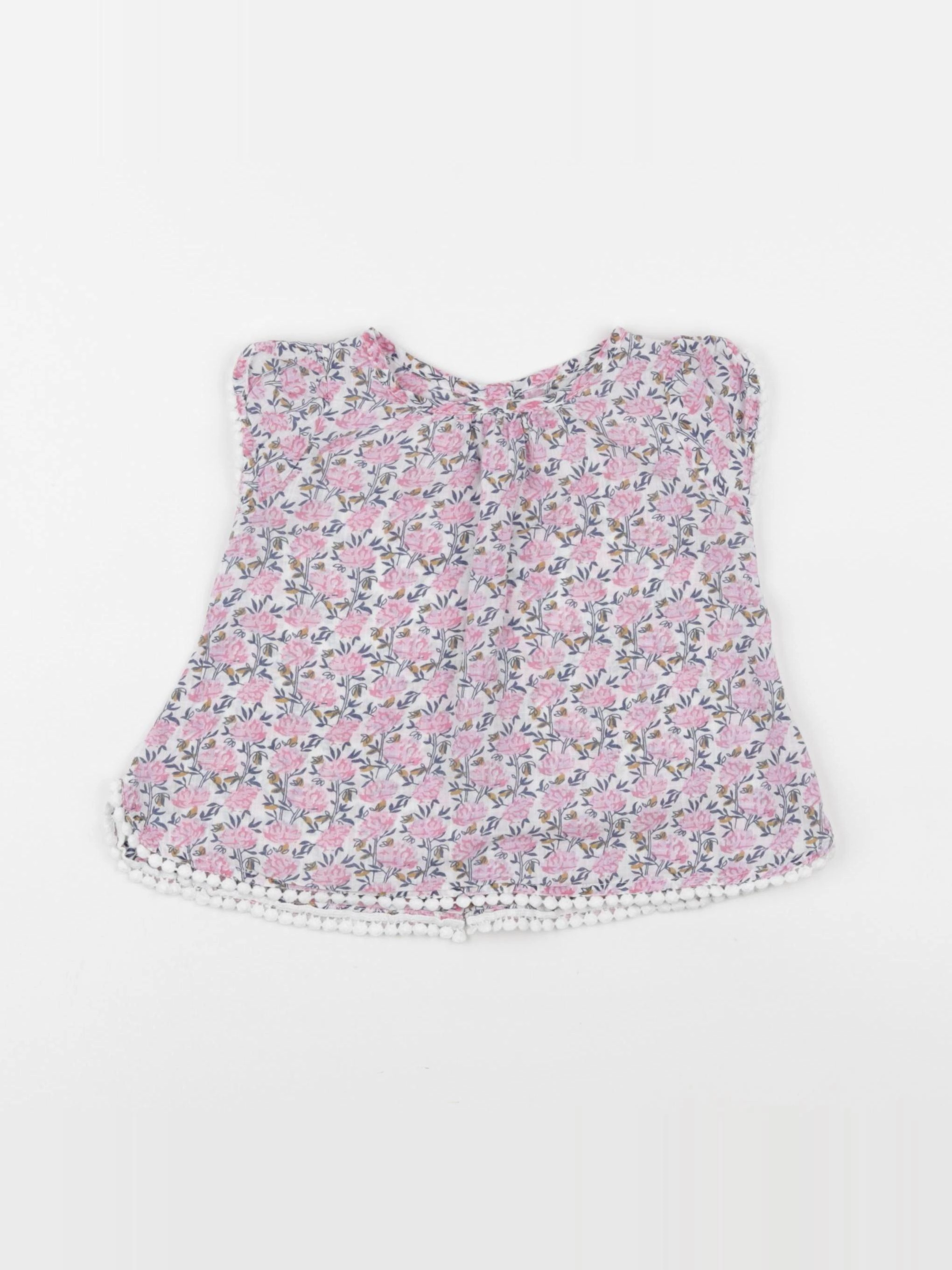 Boutchou - blouse rose - 6 mois