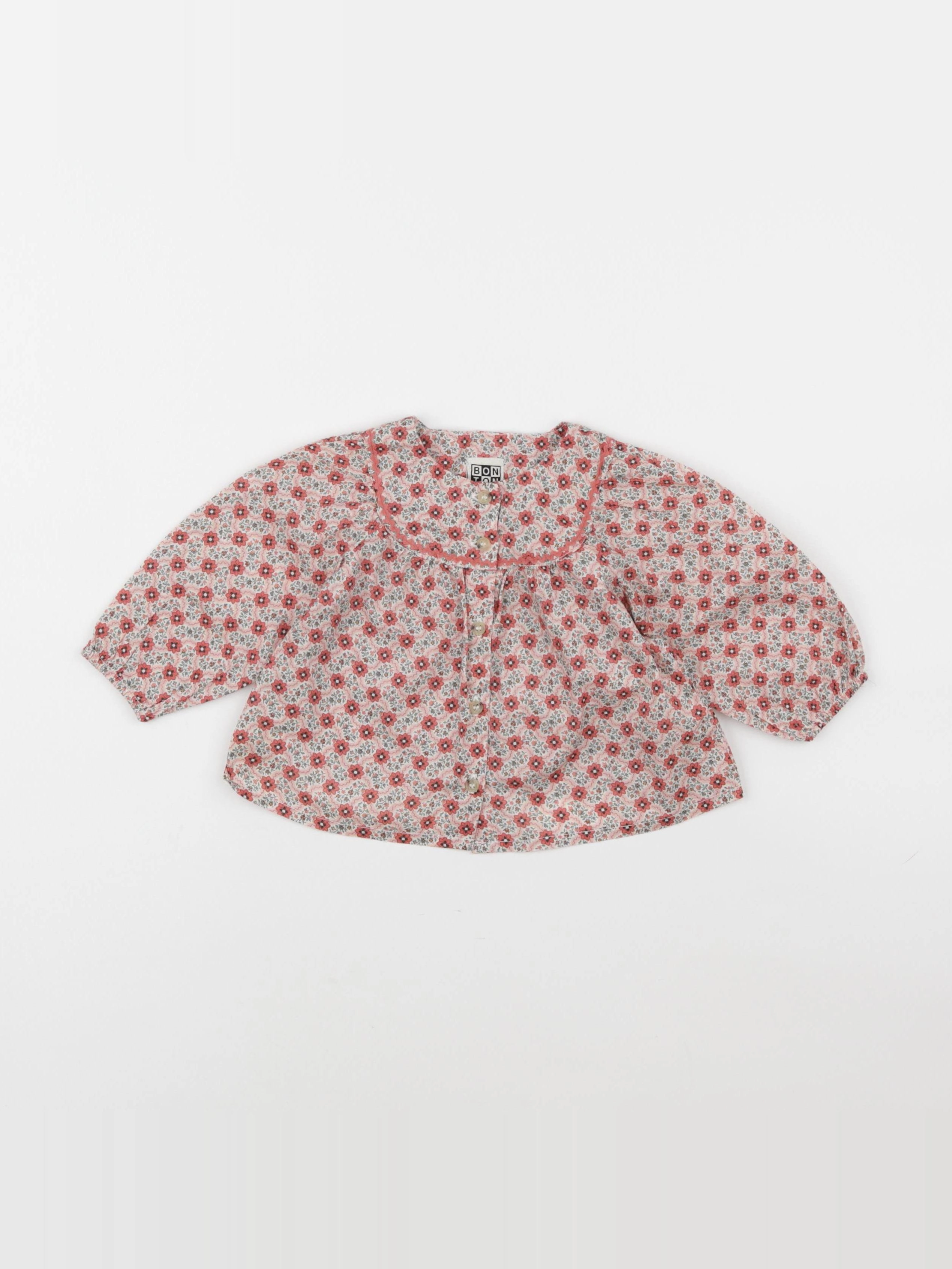 Bonton - blouse rose - 6 mois