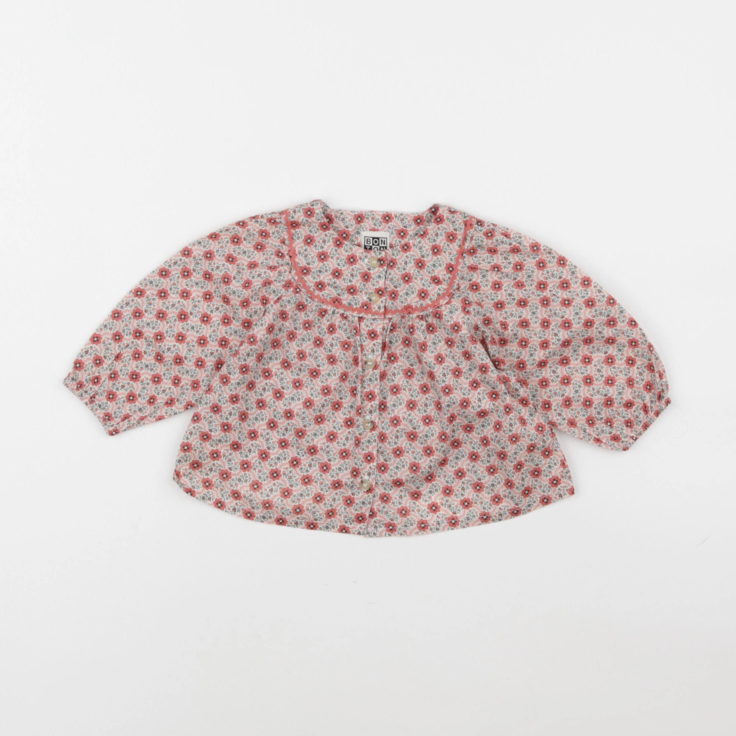 Bonton - blouse rose - 6 mois
