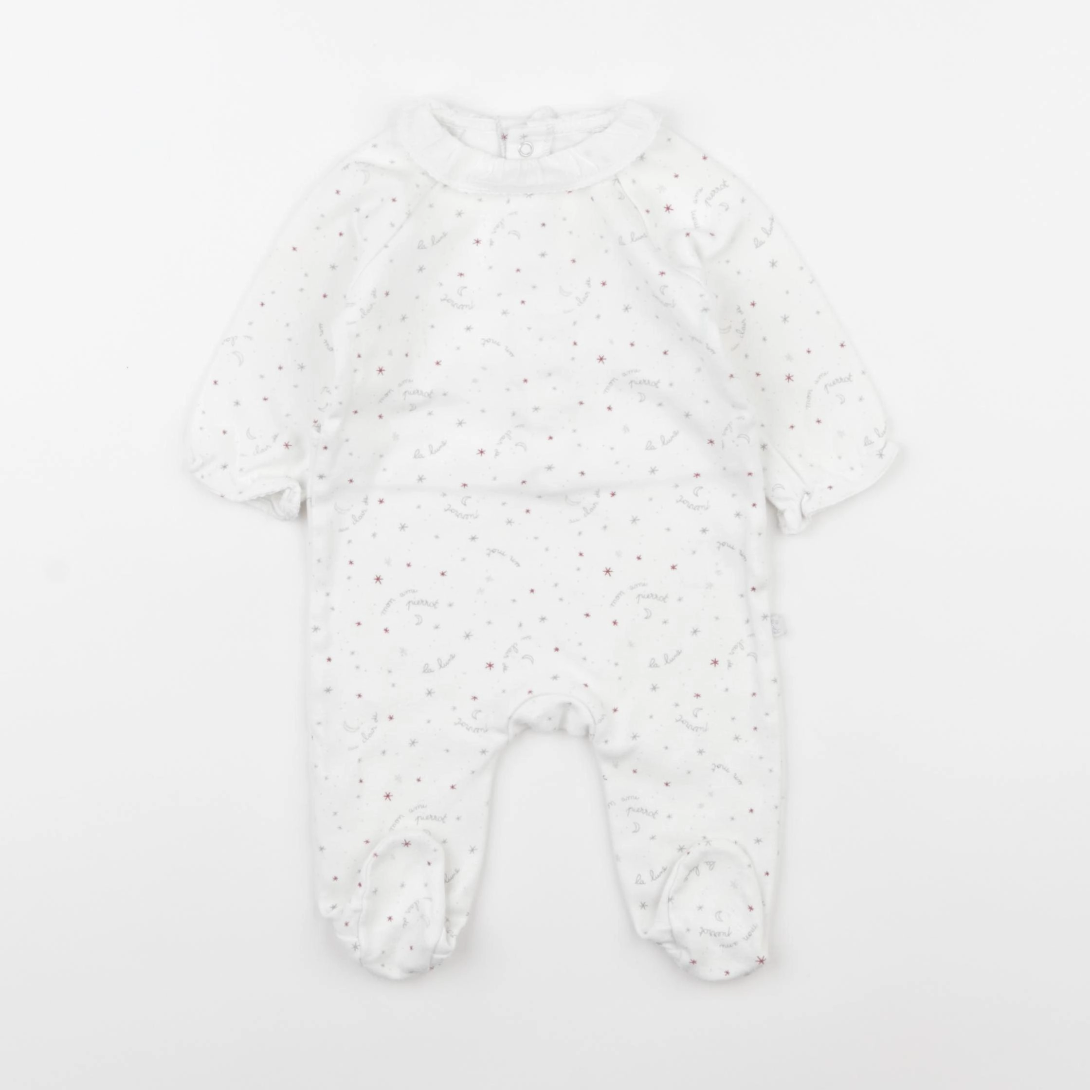 Jacadi - pyjama coton blanc - 3 mois