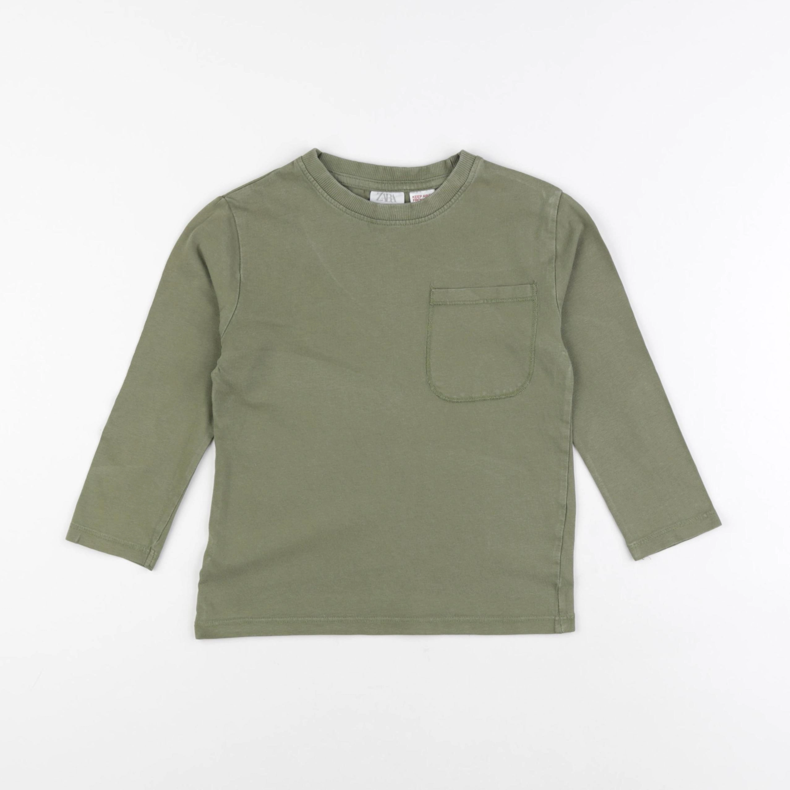 Zara - tee-shirt vert - 3/4 ans