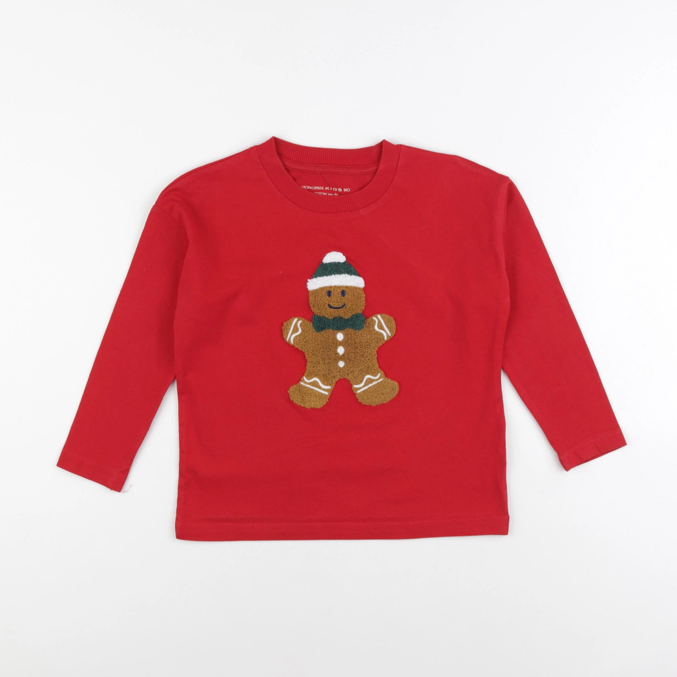Monoprix - tee-shirt rouge - 5 ans