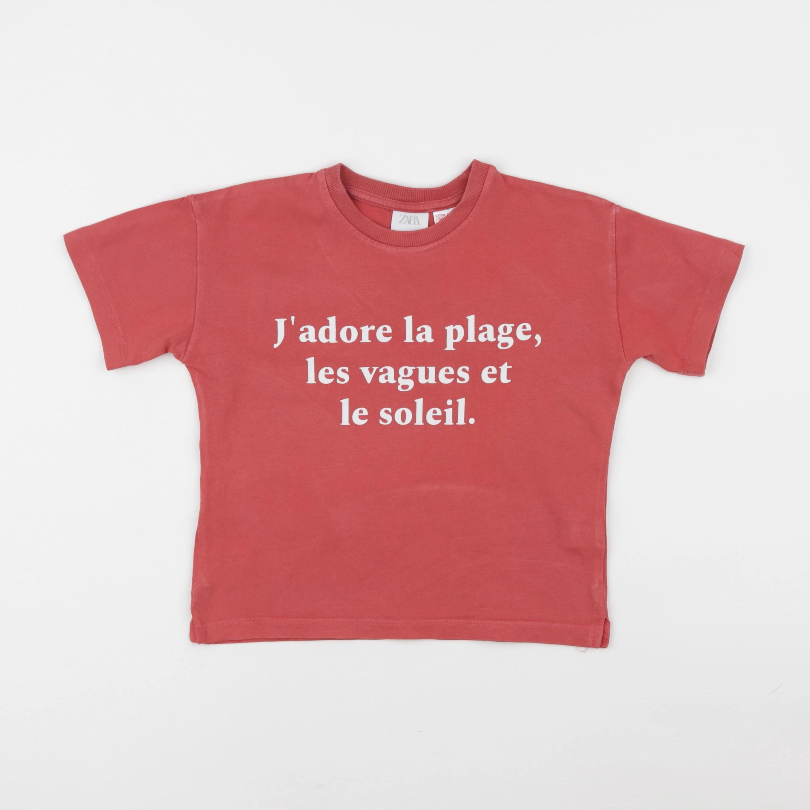 Zara - tee-shirt rouge - 4 ans