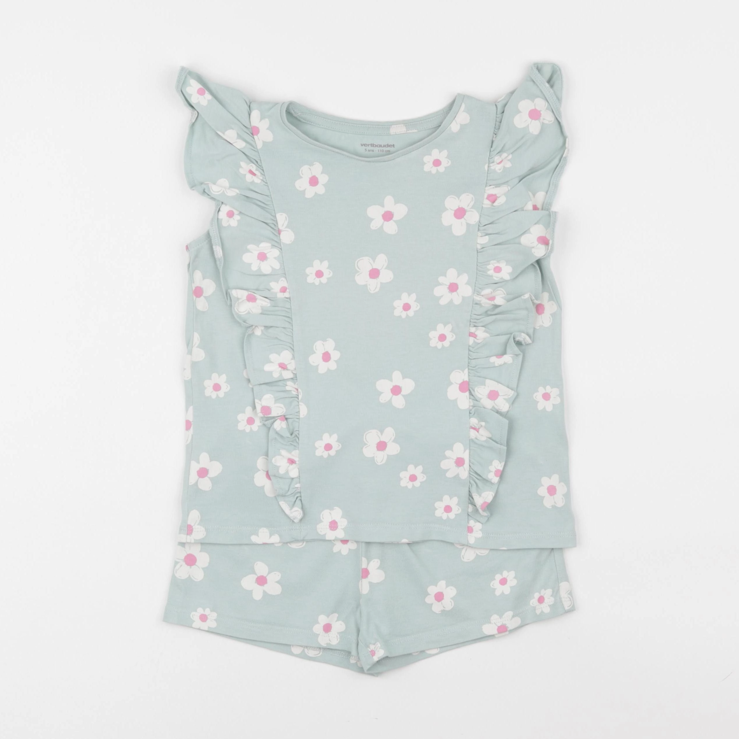 Vertbaudet - pyjama coton bleu - 5 ans