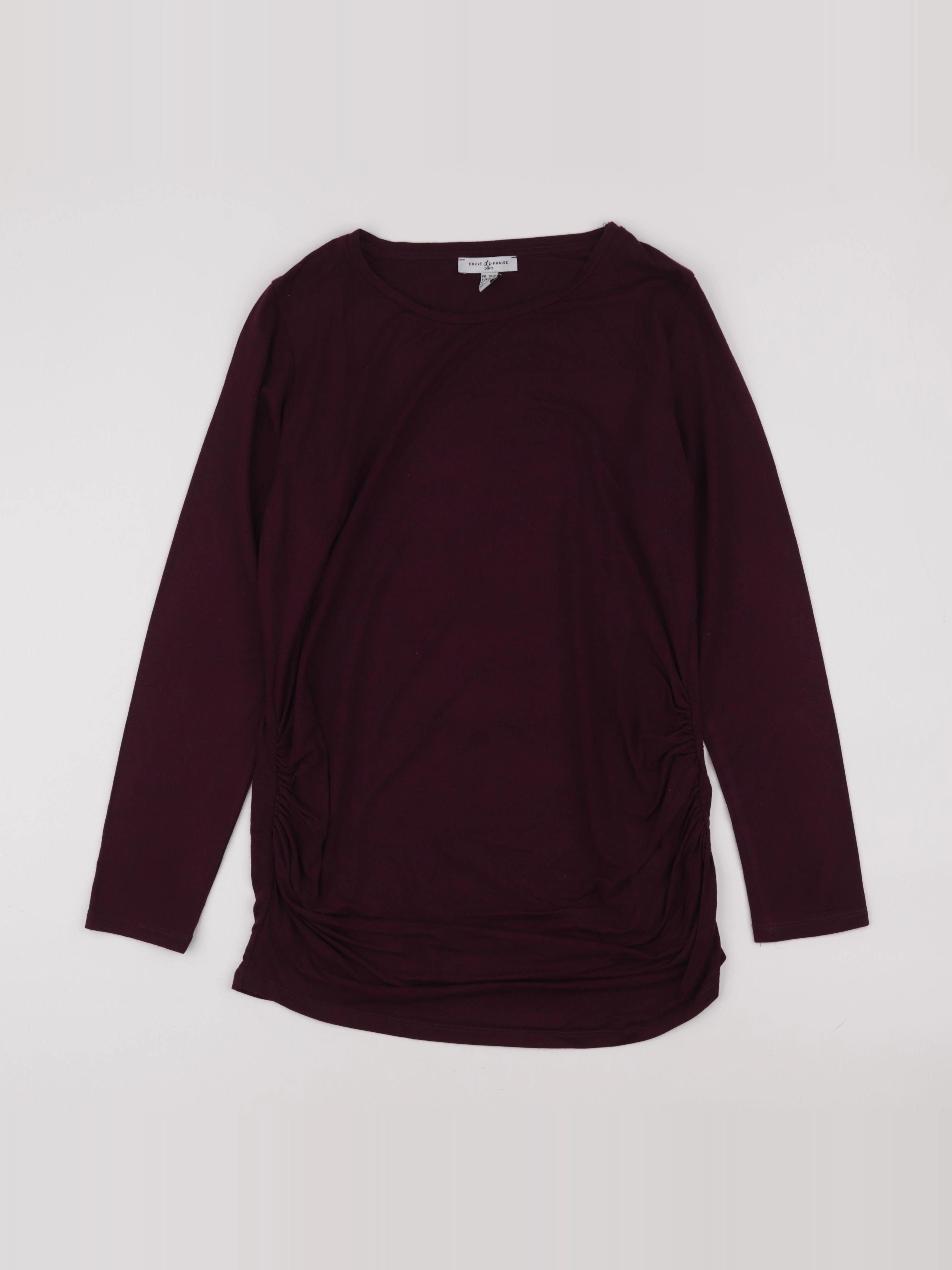 Envie de fraise - tee-shirt grossesse violet - 38 à 40