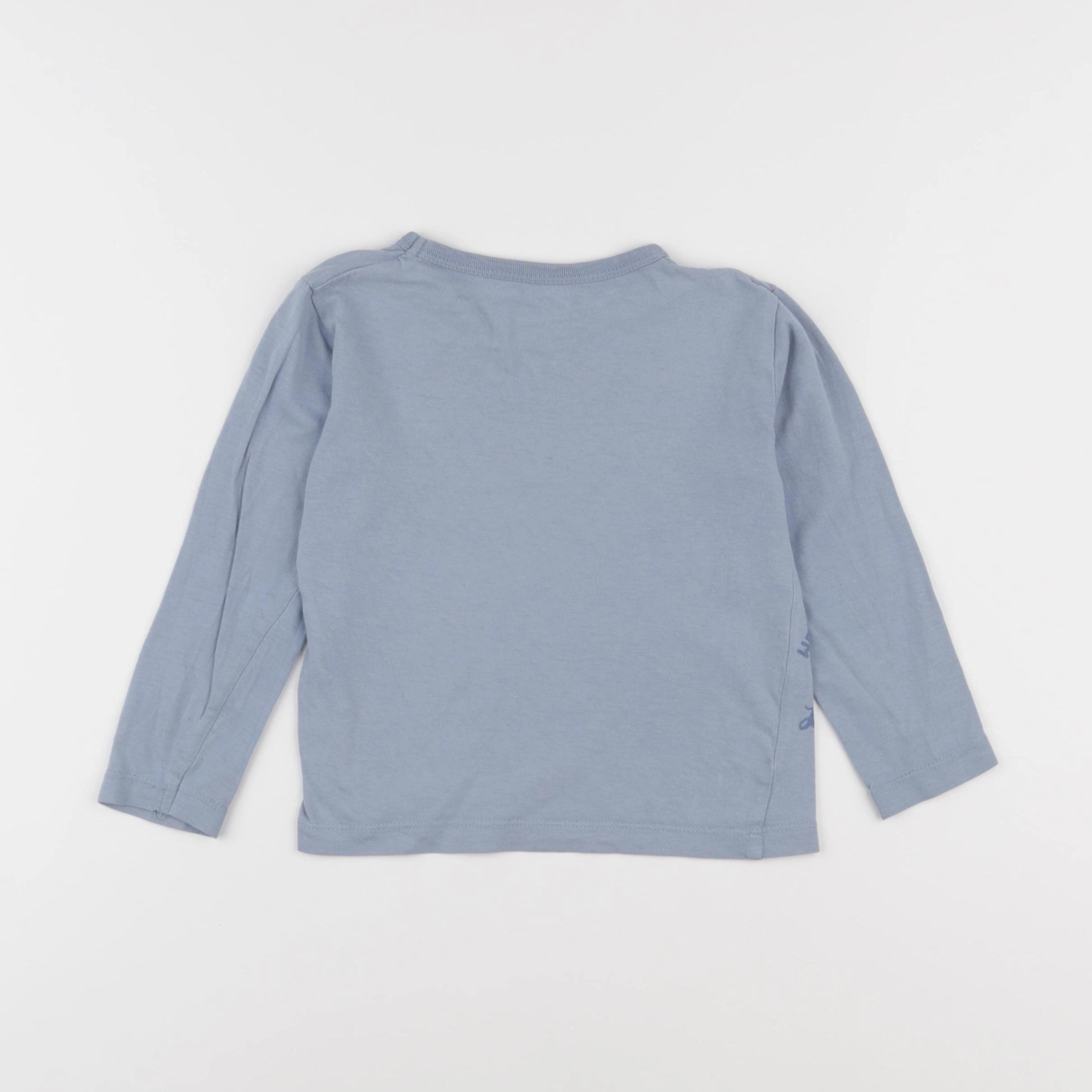 Vertbaudet - tee-shirt bleu - 4 ans