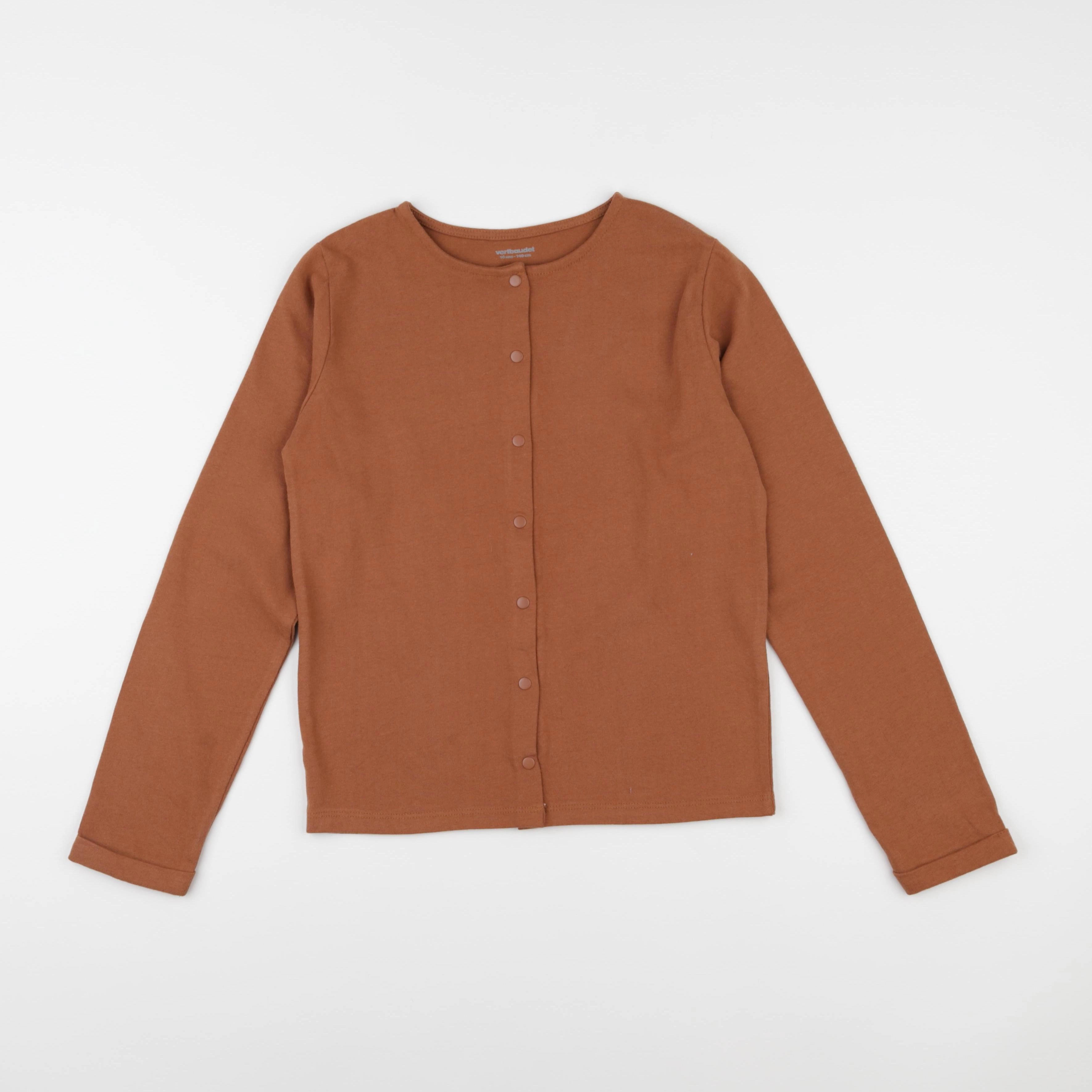 Vertbaudet - sweat marron - 10 ans