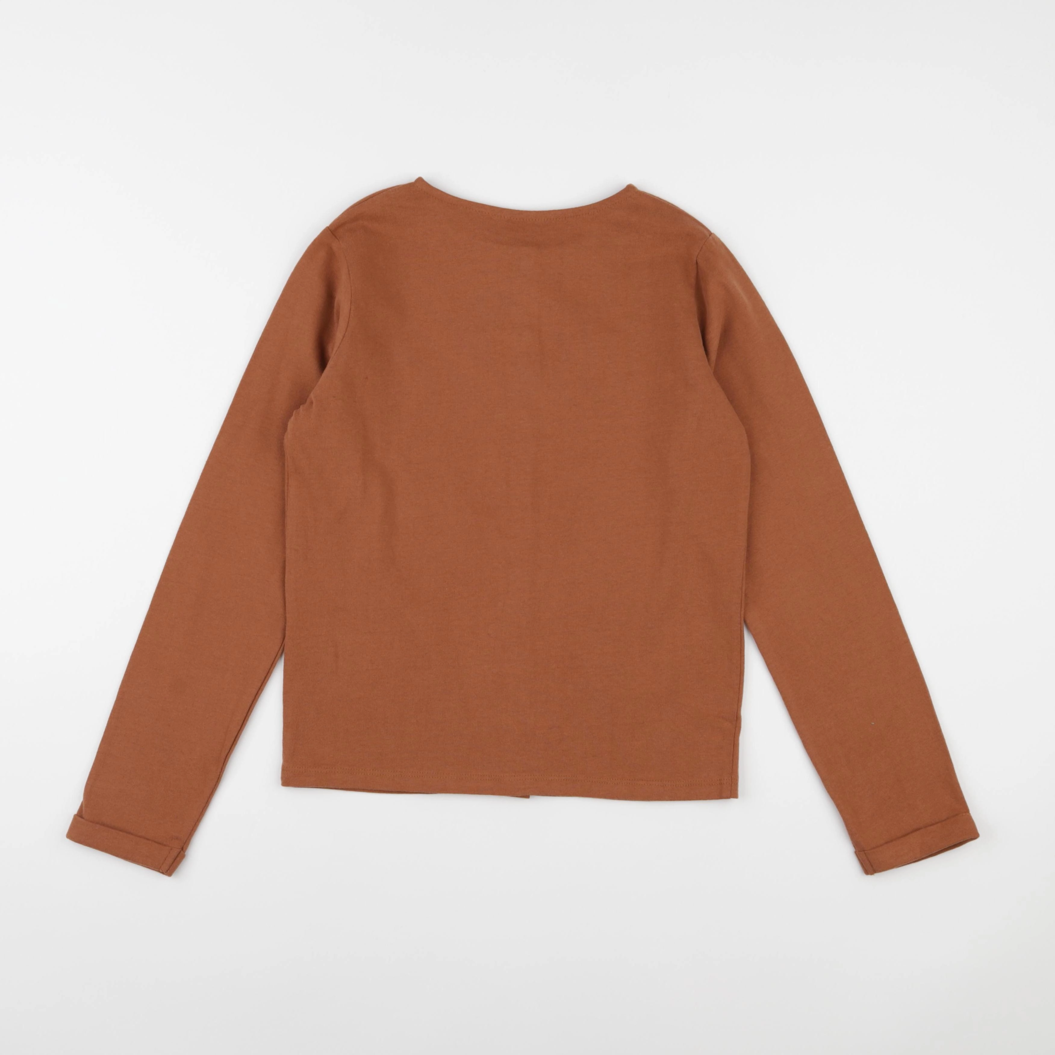 Vertbaudet - sweat marron - 10 ans