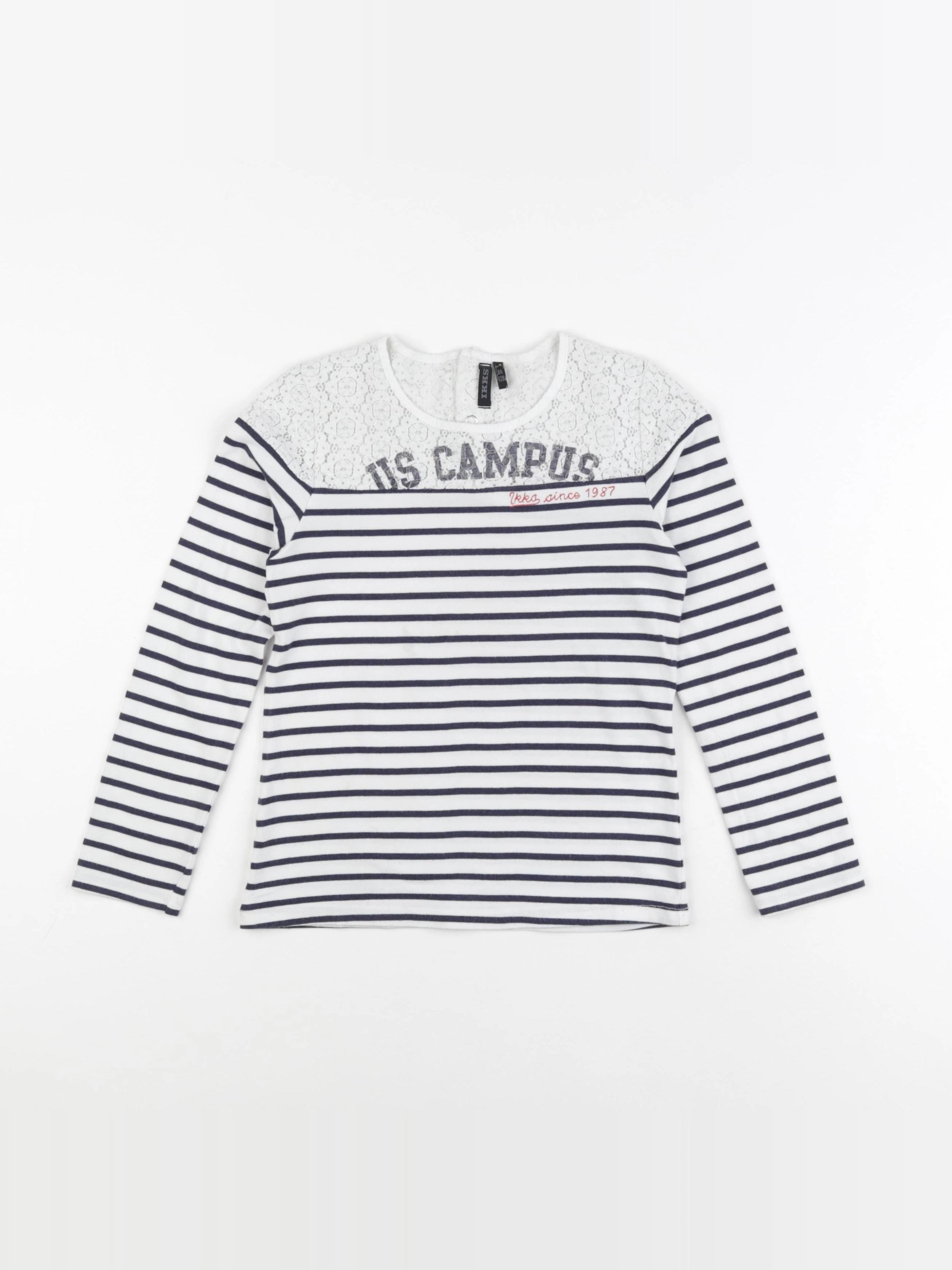 IKKS - tee-shirt bleu - 8 ans