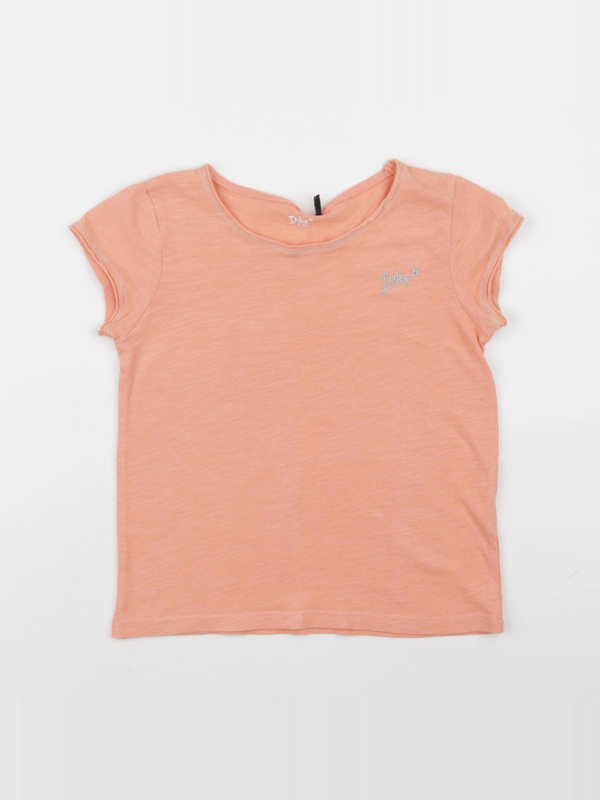IKKS - tee-shirt orange, argent - 6 ans