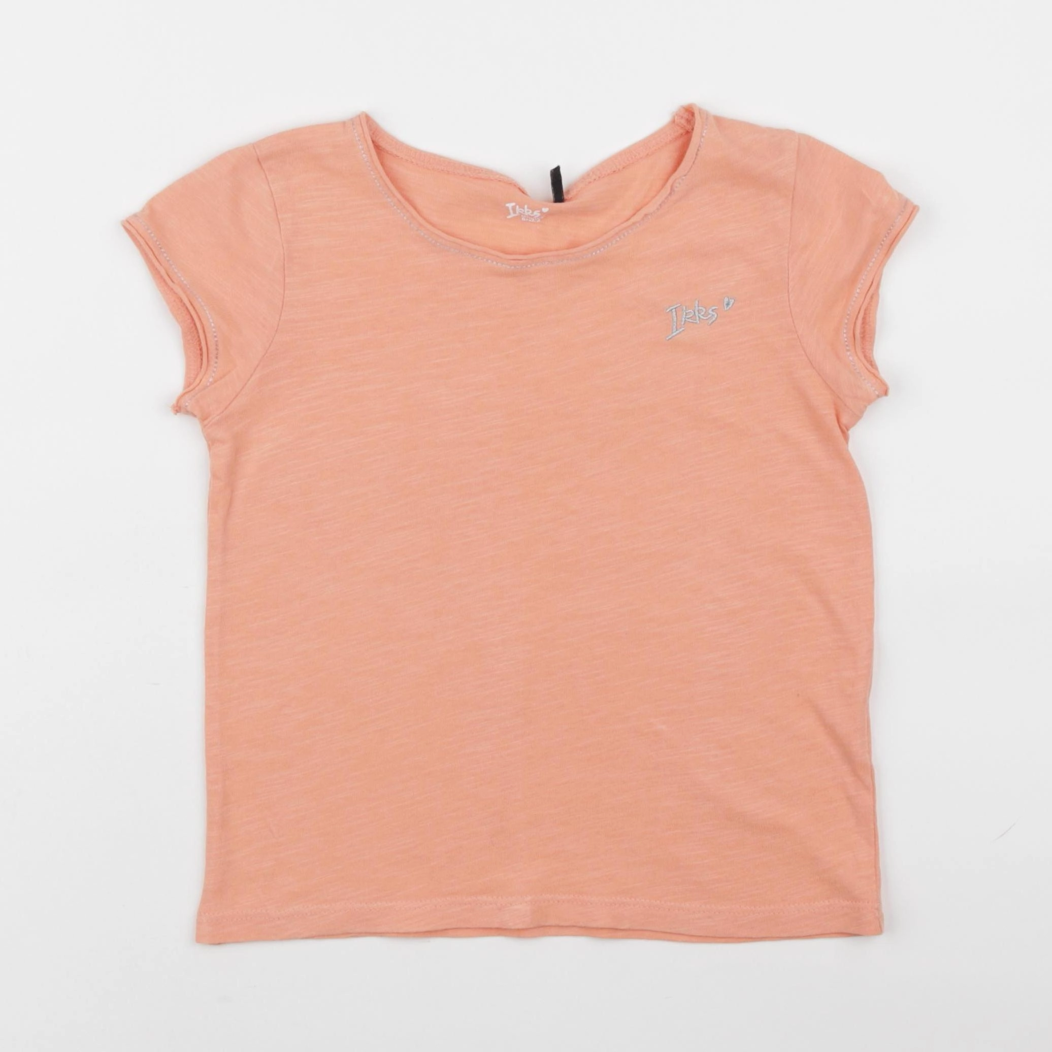 IKKS - tee-shirt orange, argent - 6 ans