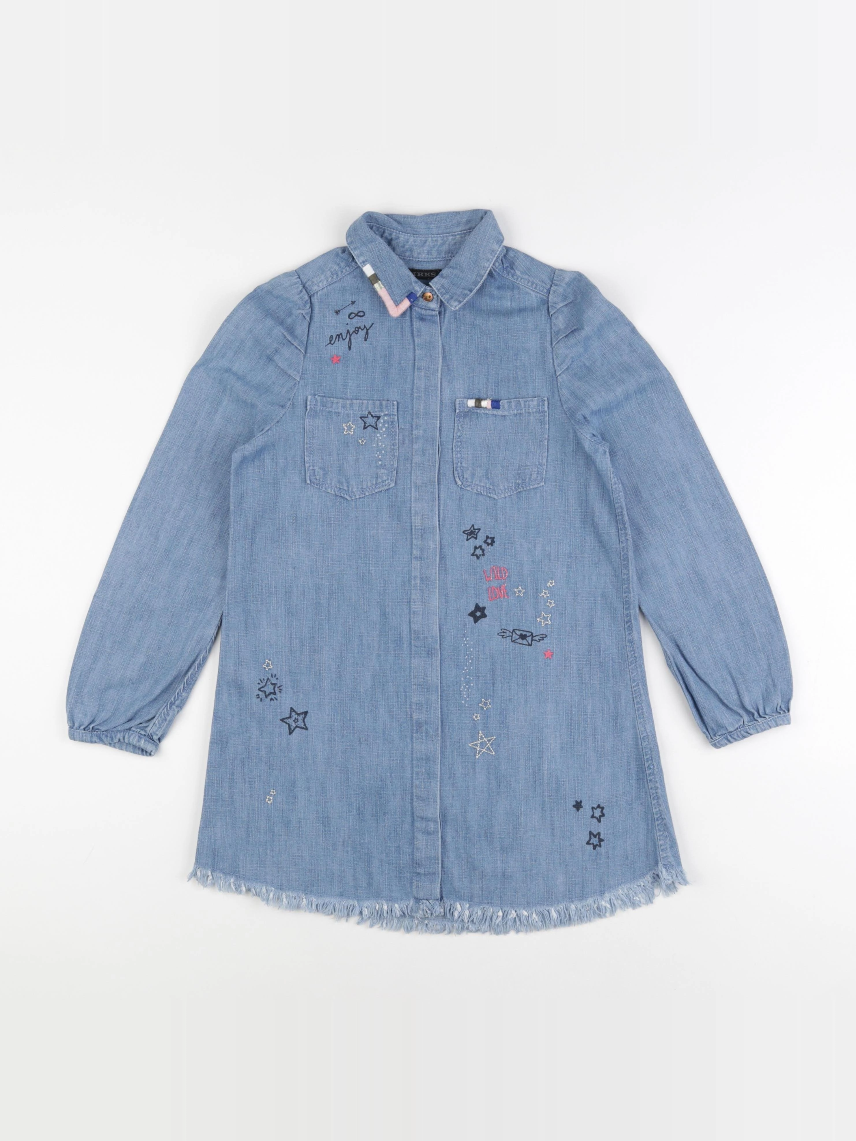IKKS - robe bleu - 8 ans