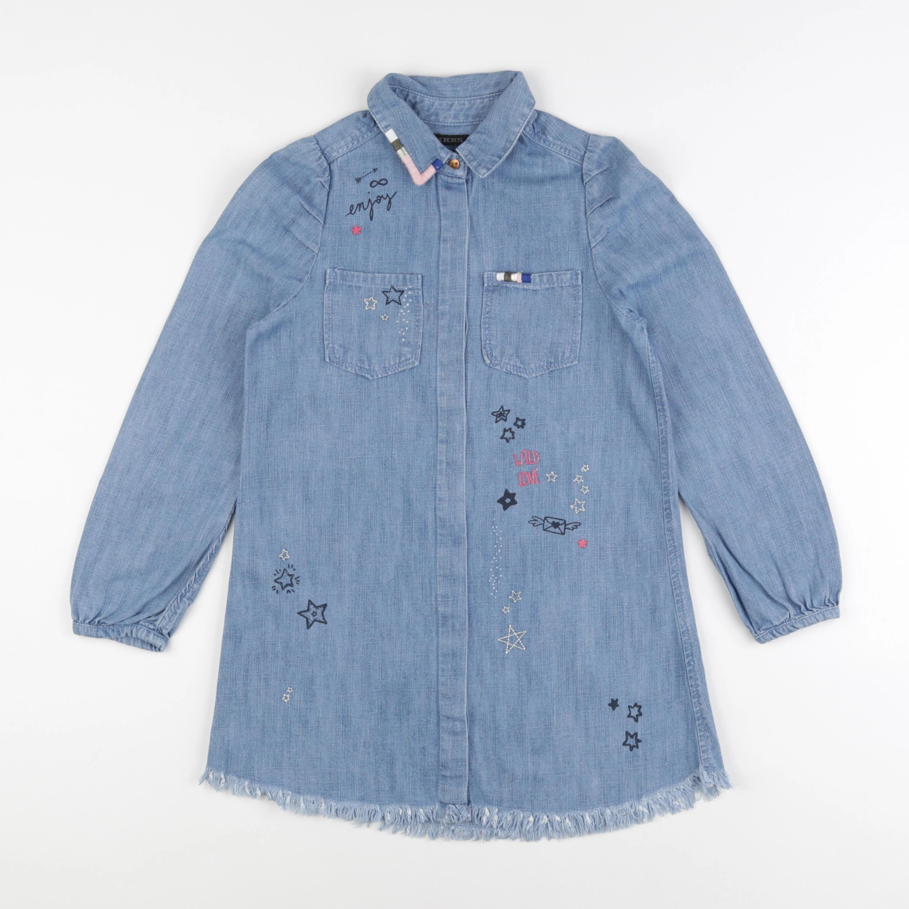 IKKS - robe bleu - 8 ans