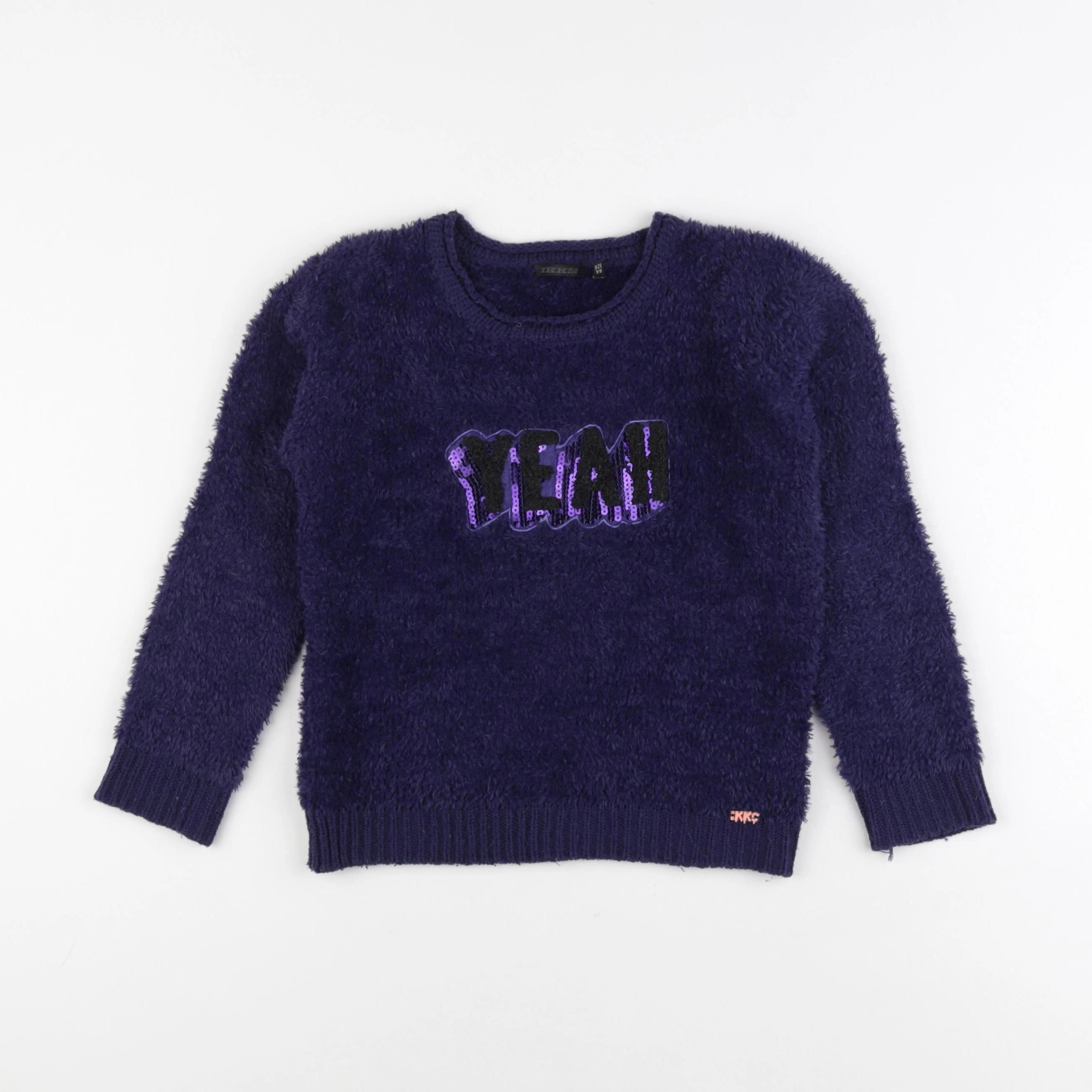 IKKS - pull violet - 8 ans