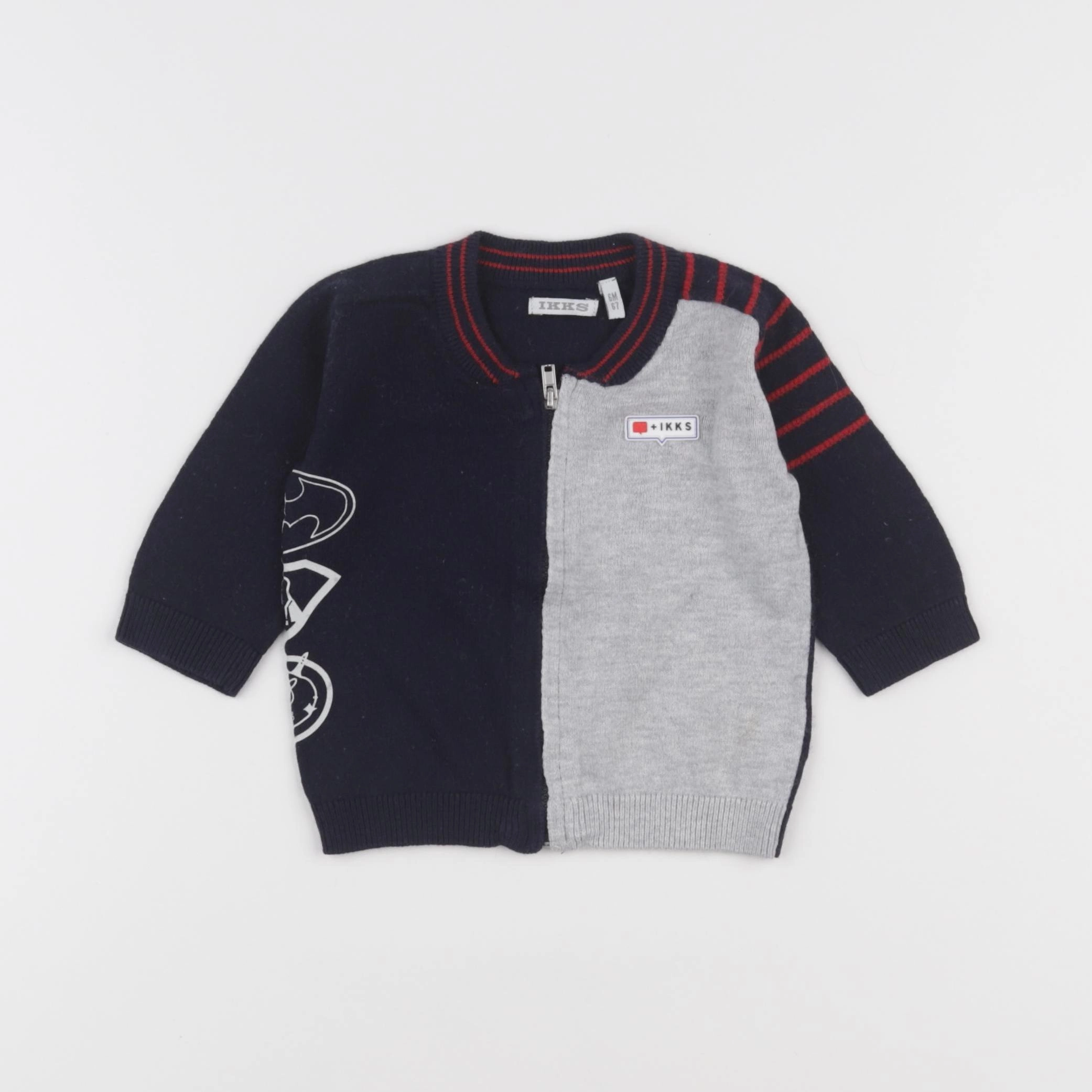 IKKS - gilet gris - 6 mois
