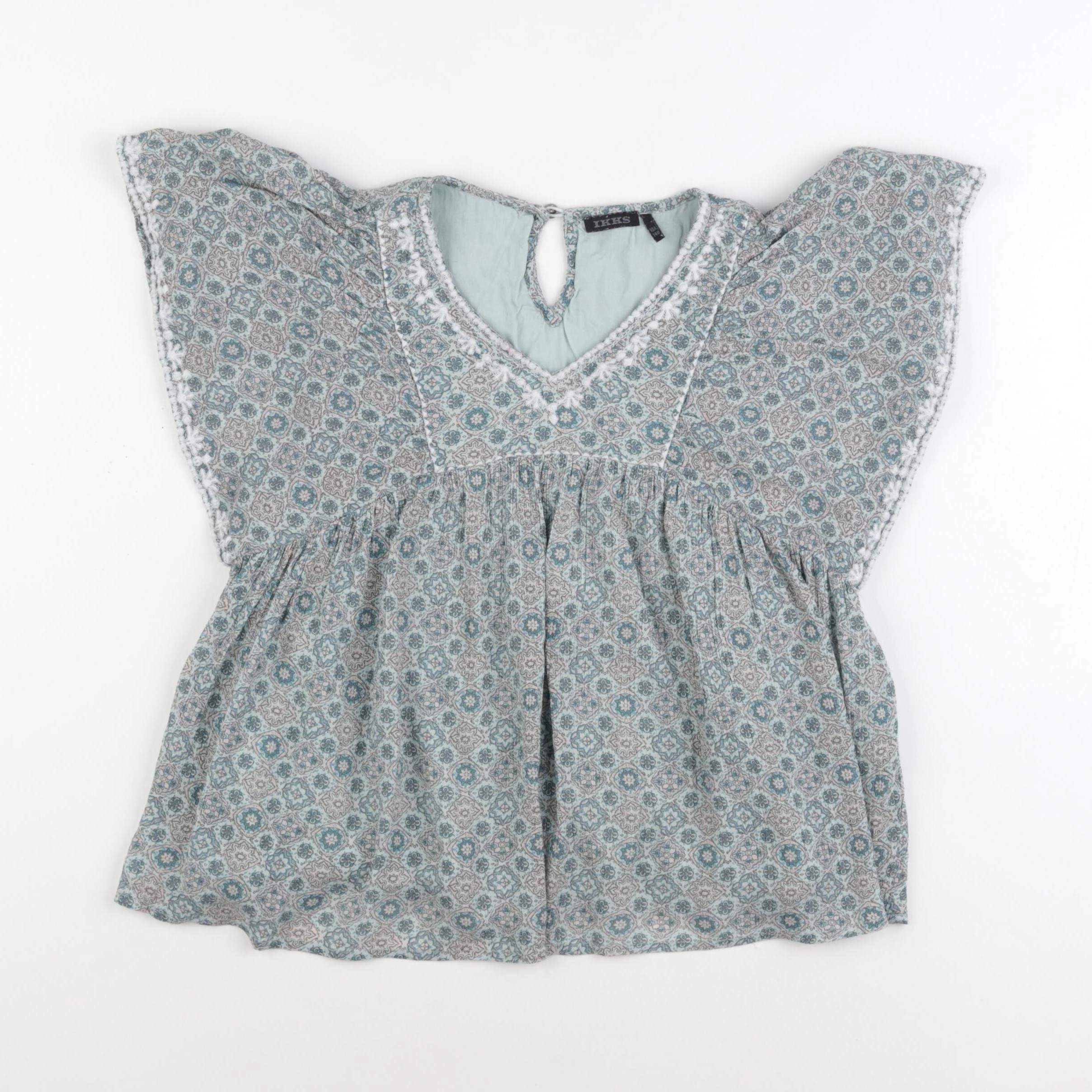 IKKS - blouse vert - 10 ans