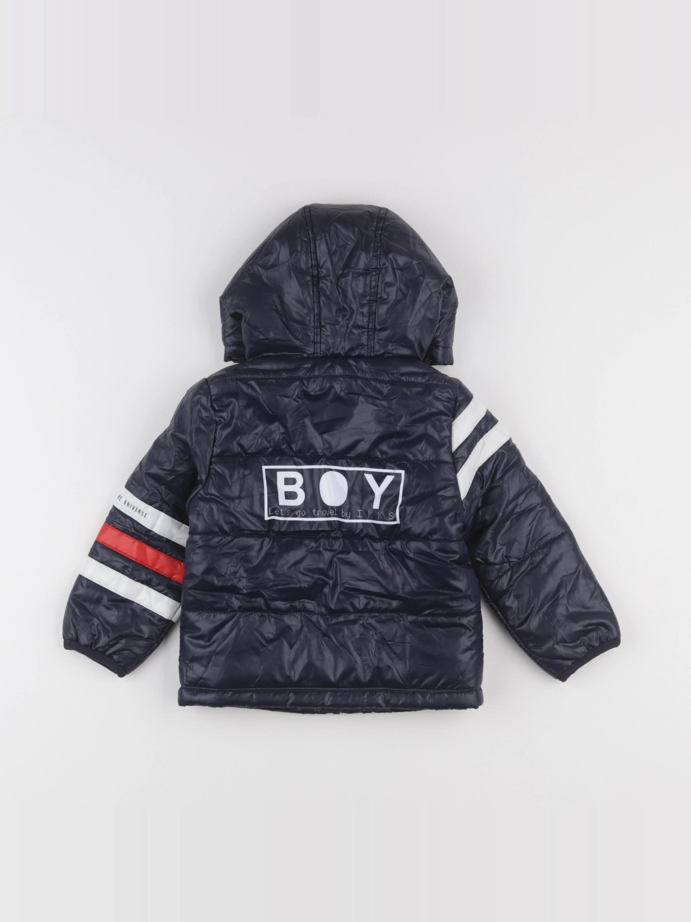 IKKS - doudoune bleu, blanc - 18 mois