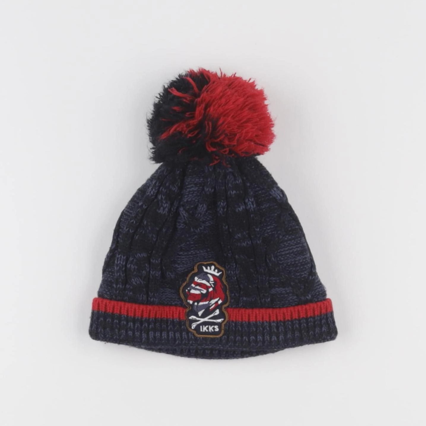 IKKS - bonnet bleu - 2/4 ans