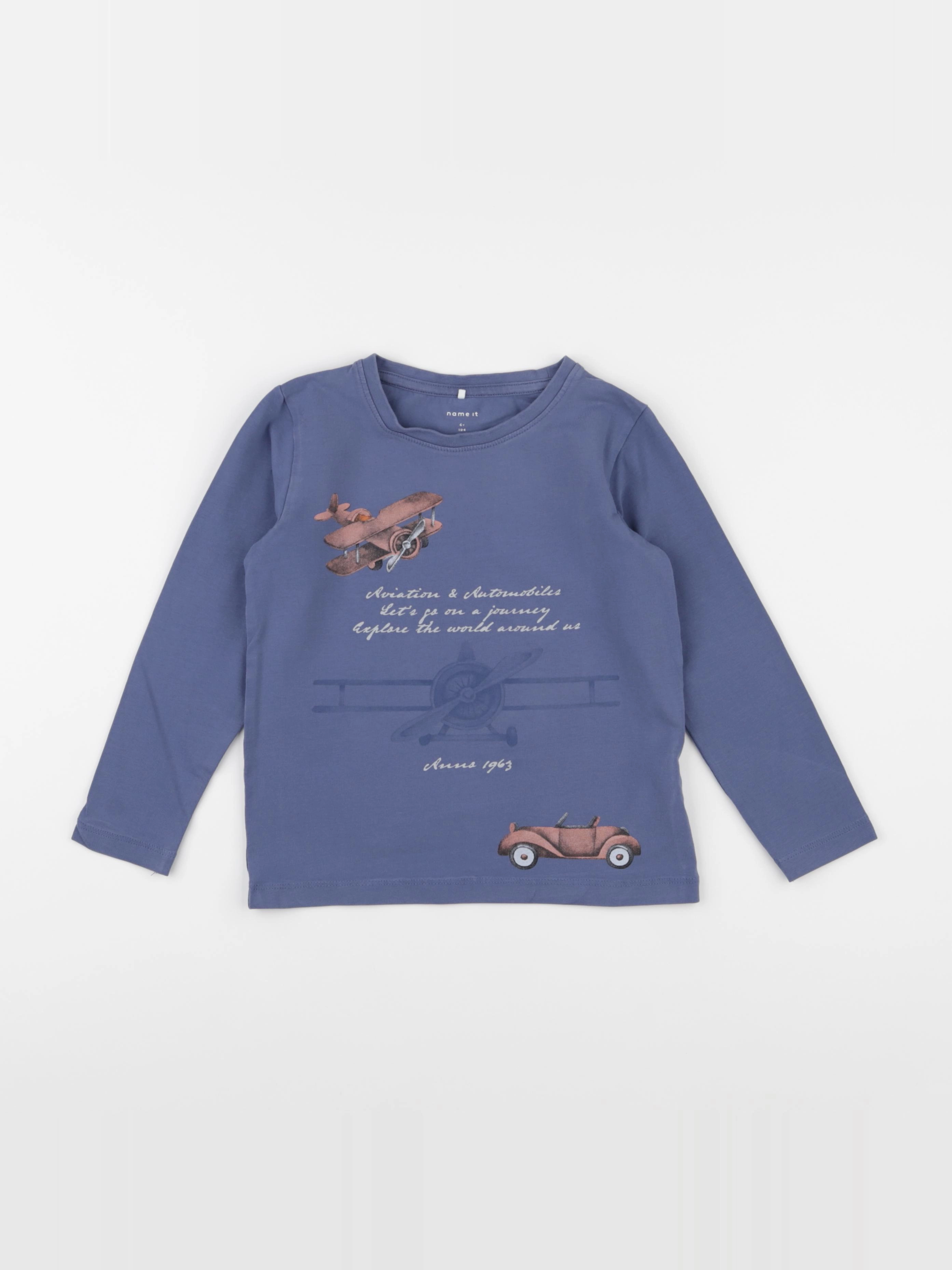 Name it - tee-shirt bleu - 4 ans