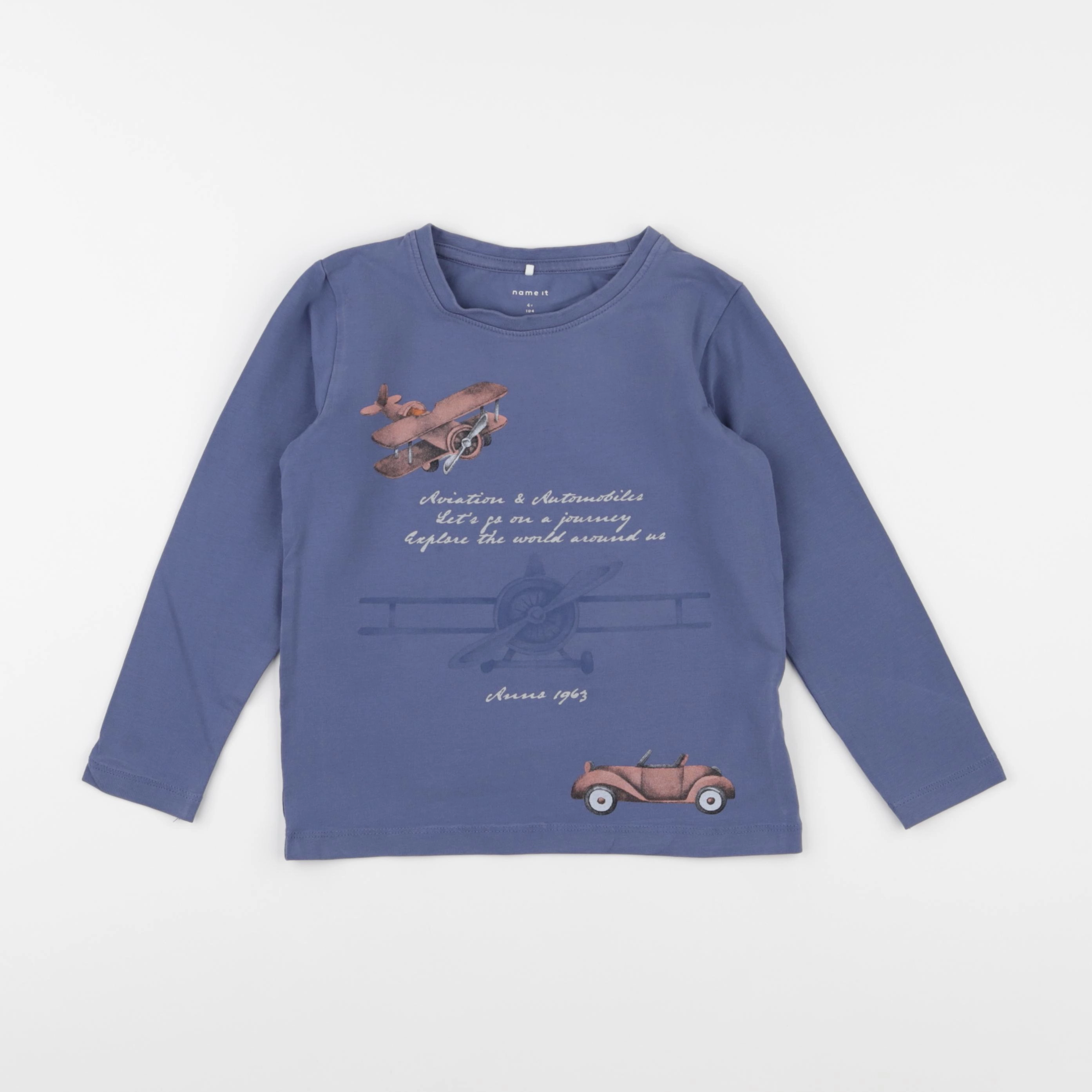 Name it - tee-shirt bleu - 4 ans