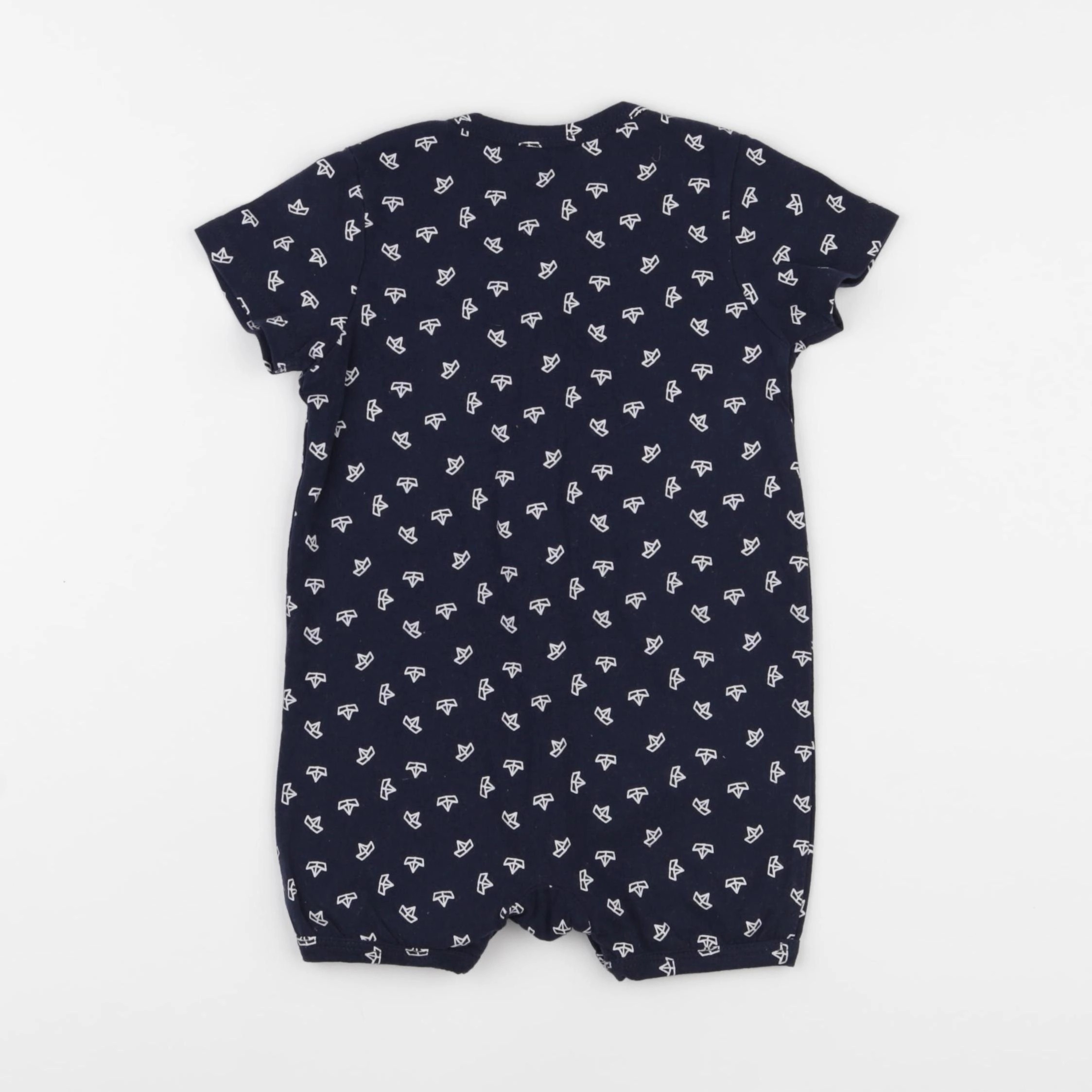 Vertbaudet - pyjama coton bleu - 12 mois