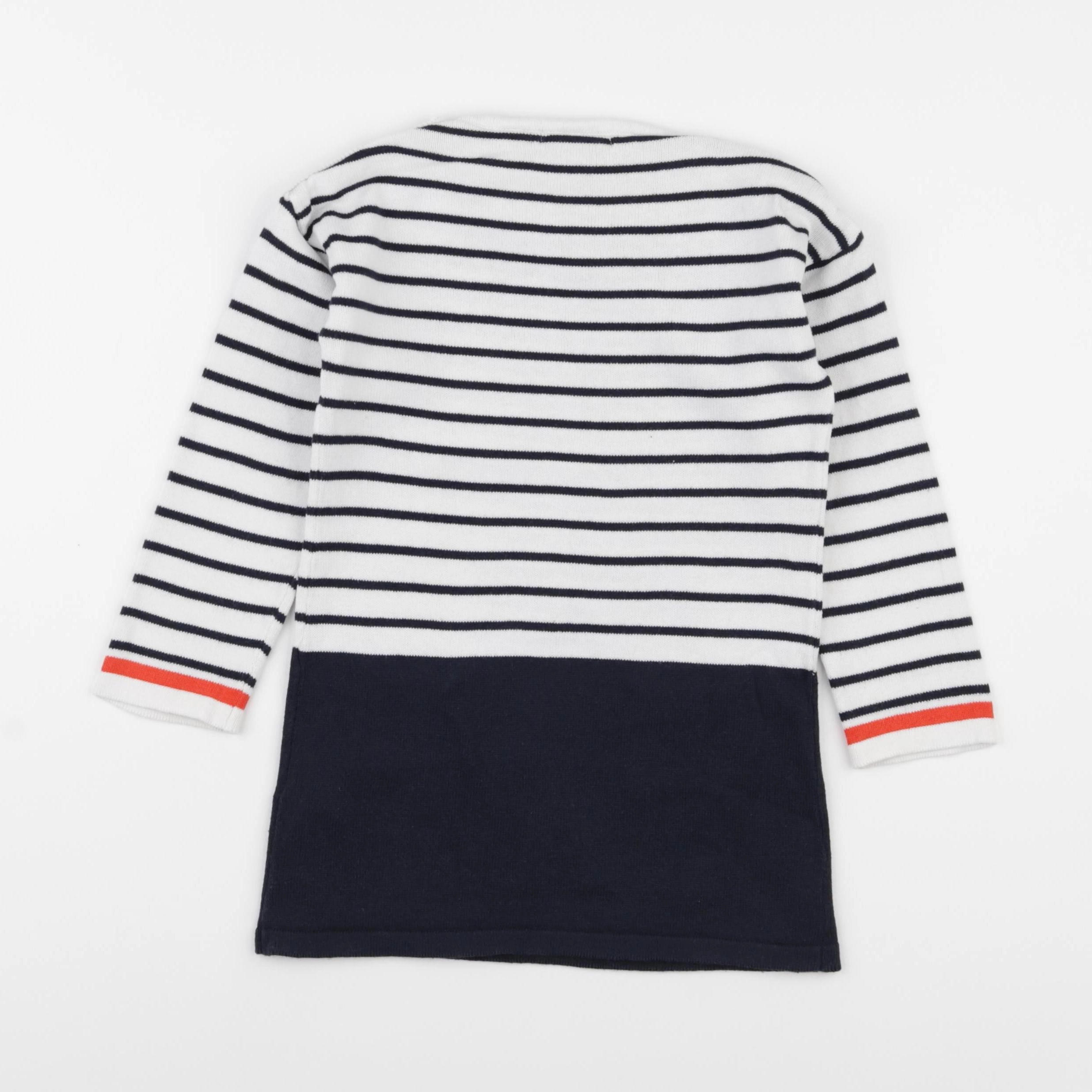 Vertbaudet - robe blanc, bleu - 36 mois