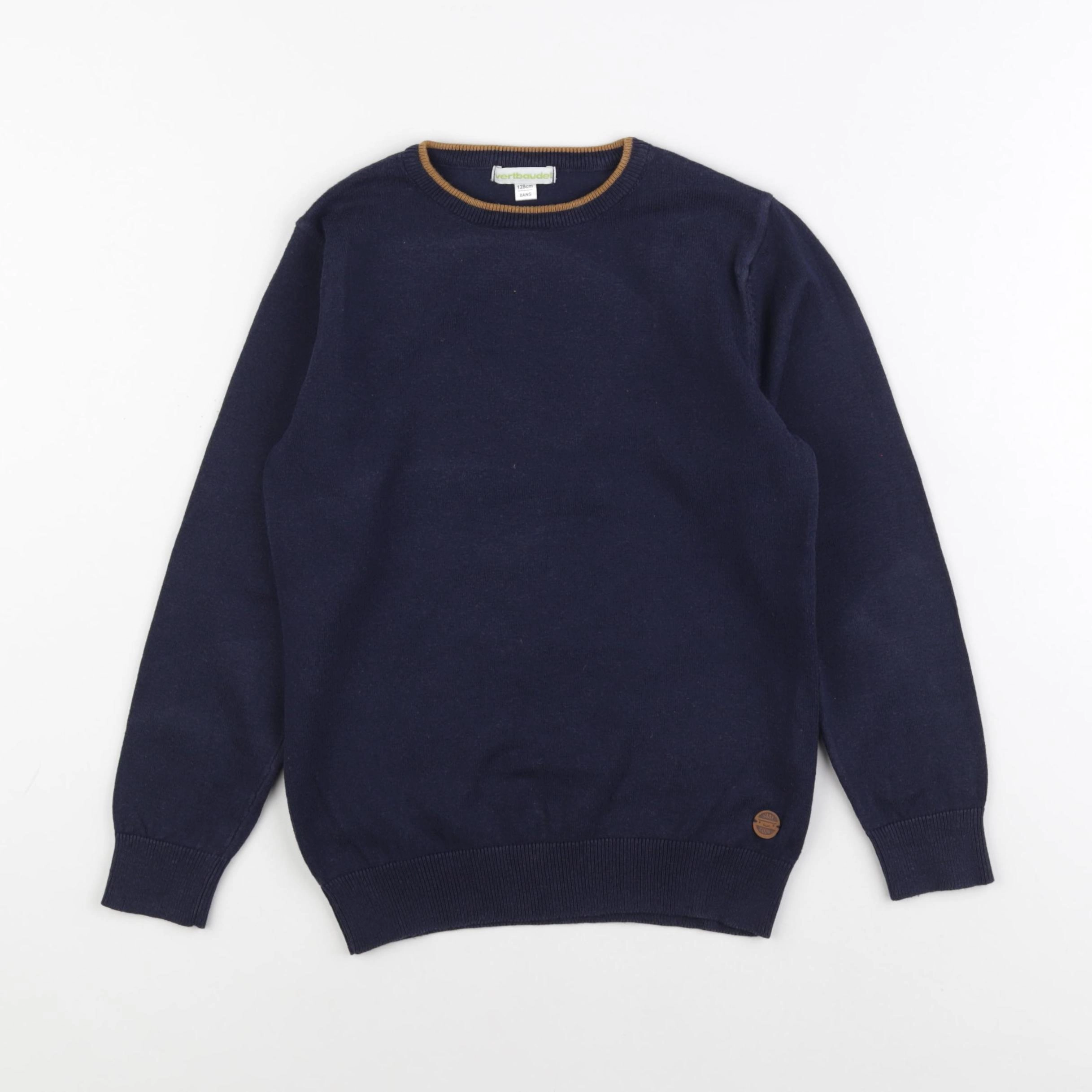 Vertbaudet - pull bleu - 8 ans