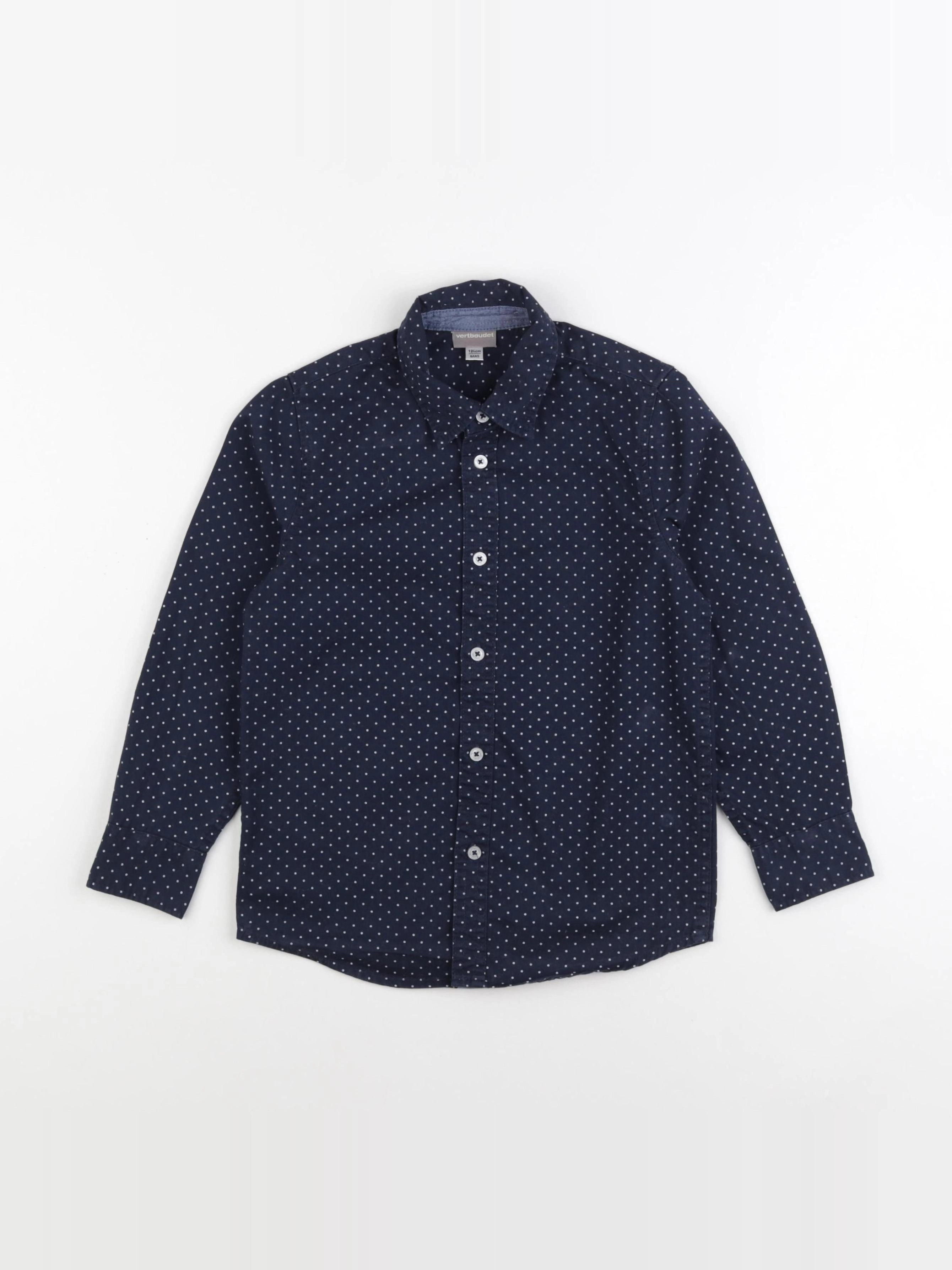 Vertbaudet - chemise bleu - 8 ans
