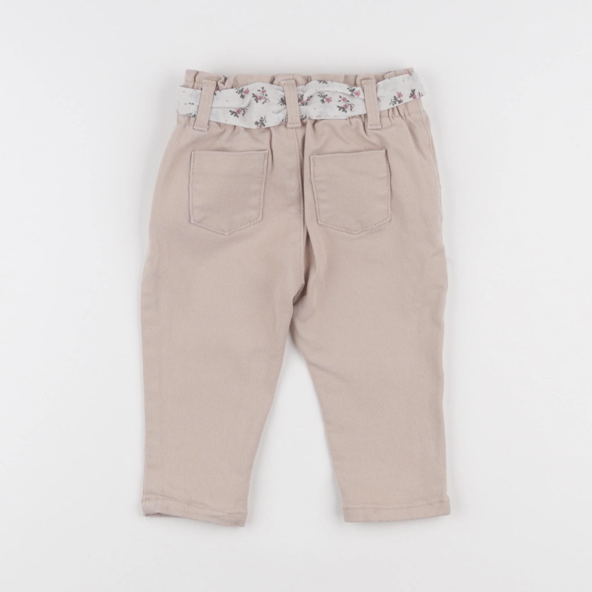 Vertbaudet - jean beige - 12 mois