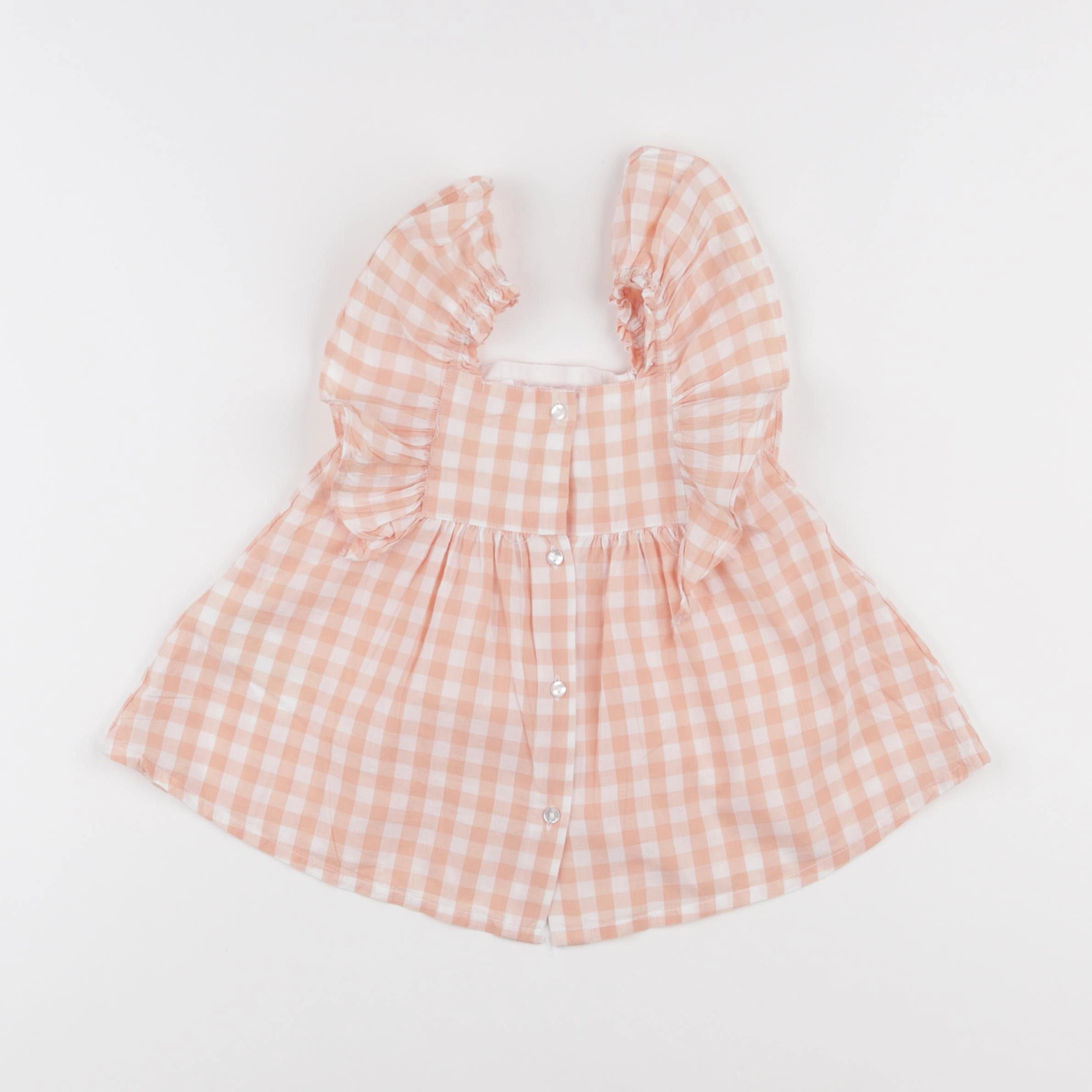 Vertbaudet - robe orange - 6 mois