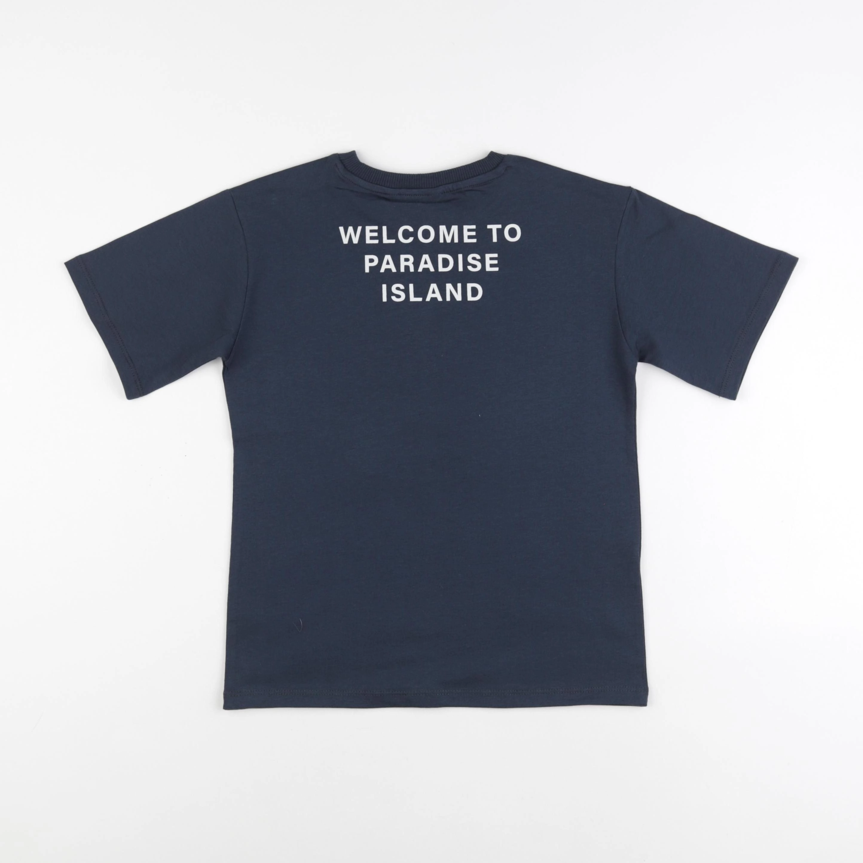 Mango - tee-shirt bleu - 7/8 ans