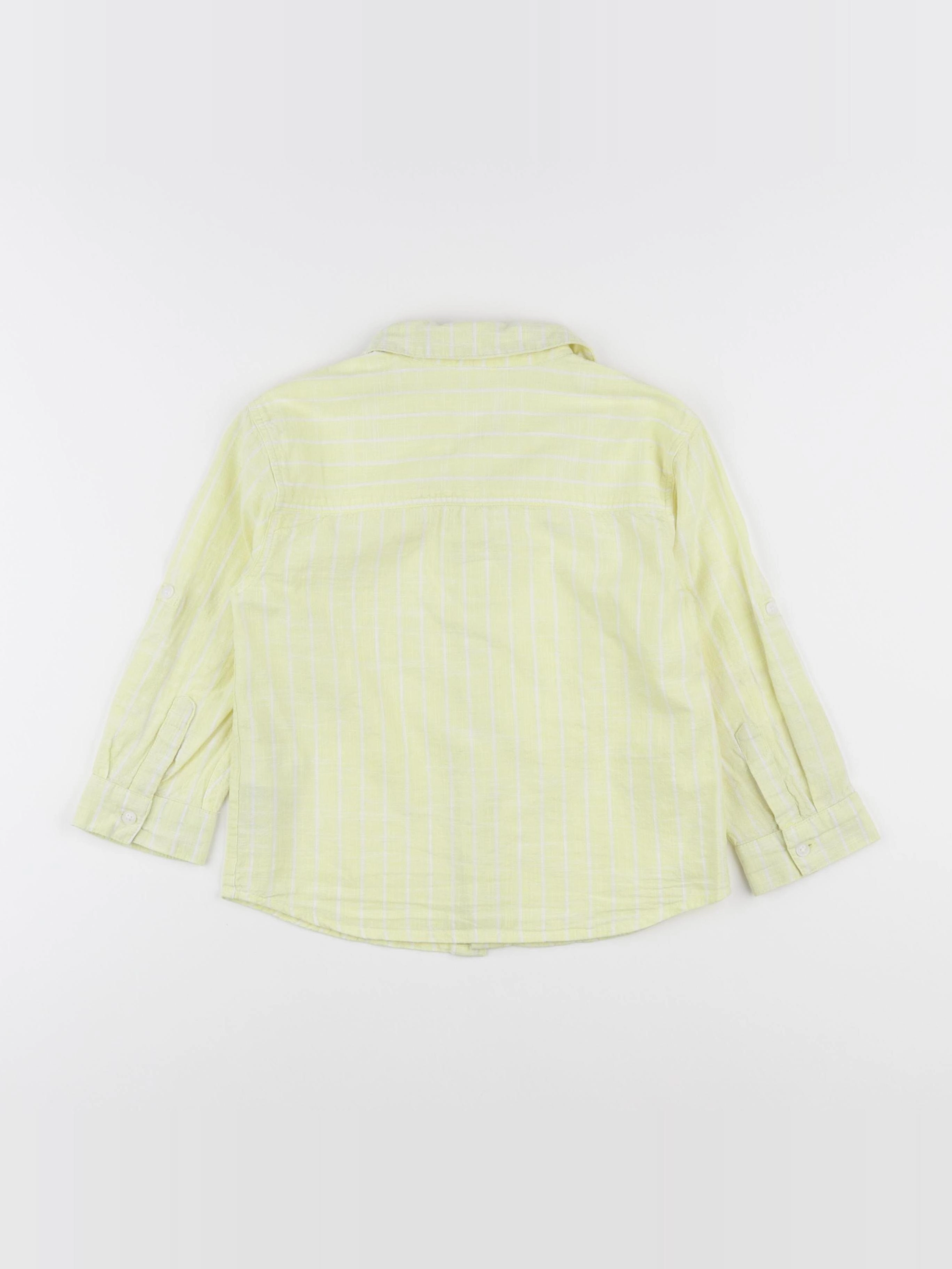 Vertbaudet - chemise jaune - 6 ans
